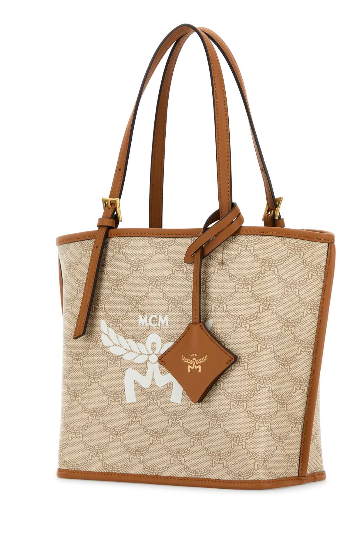 MCM Stylish Printed Canvas Mini Handbag - 21cm