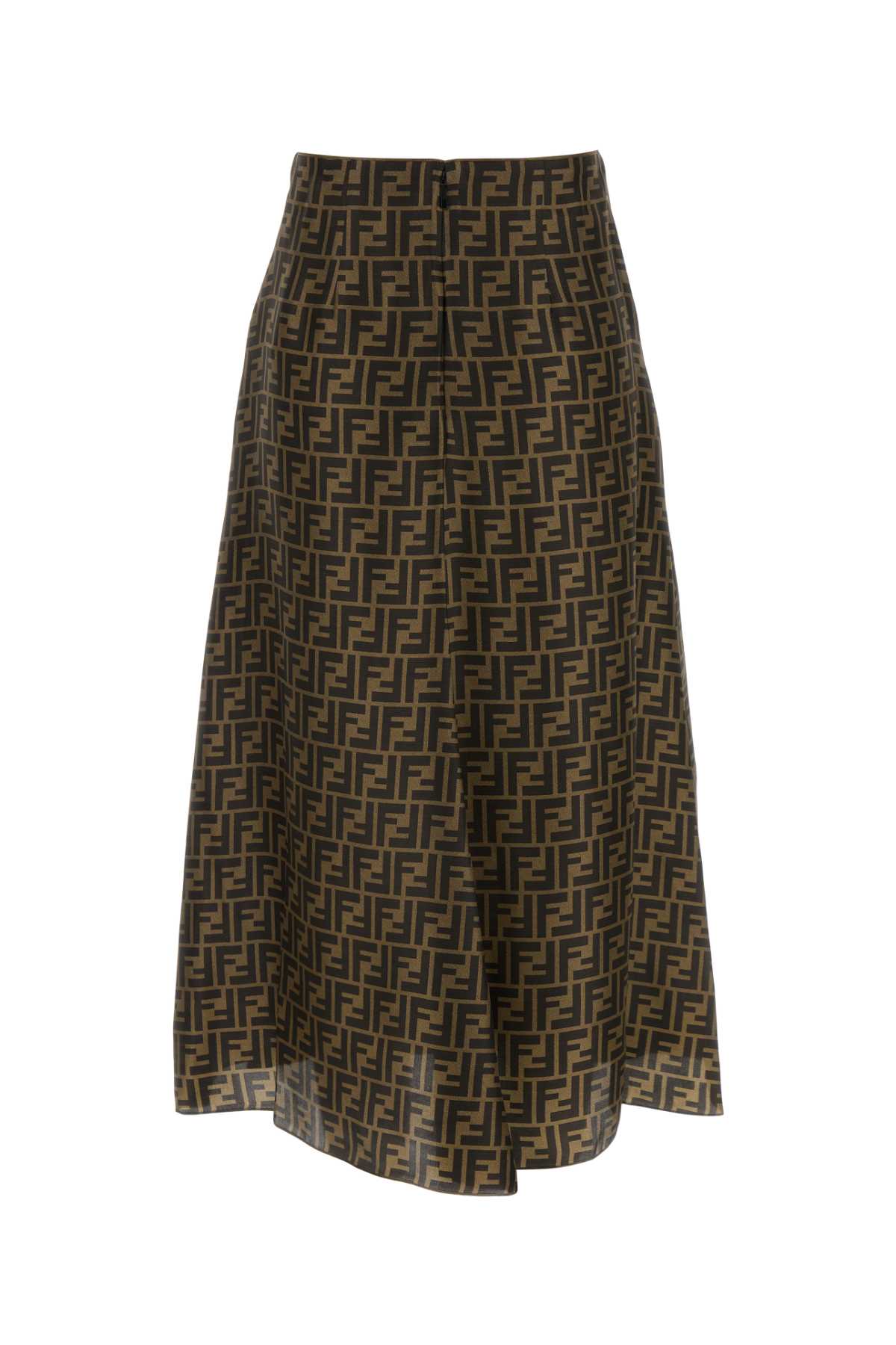 FENDI Embroidered Silk Mini Skirt