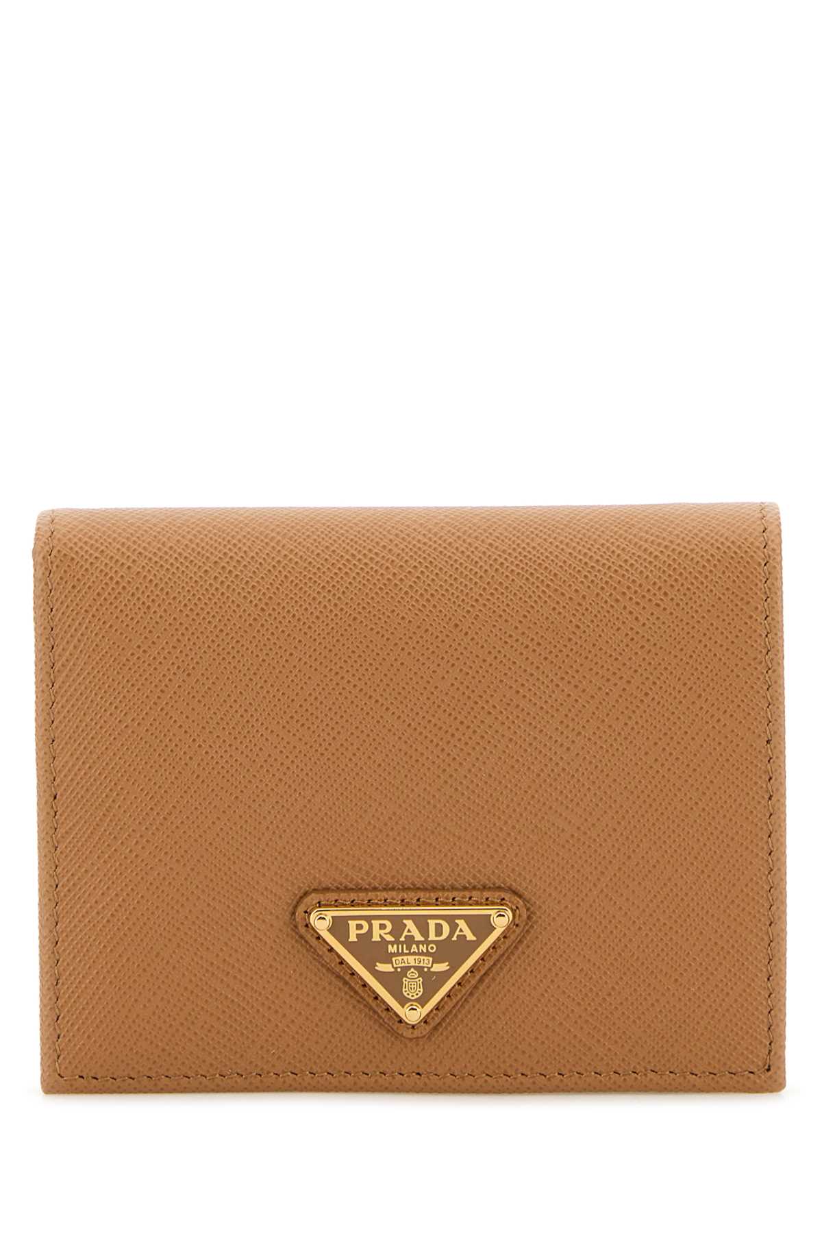 PRADA Mini Sand Leather Wallet - Elegant Accessory for Women
