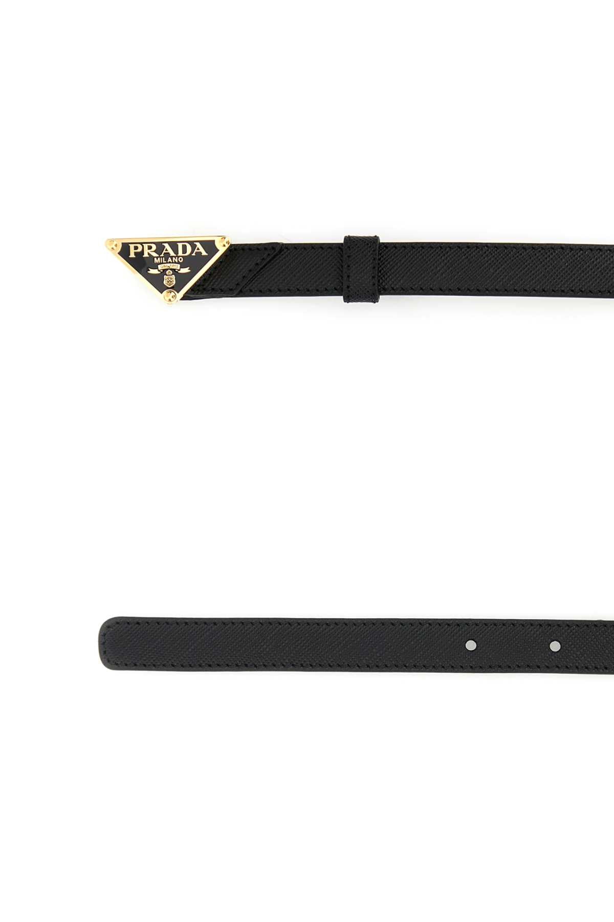 PRADA Elegant Leather Belt - Height 1.5 cm
