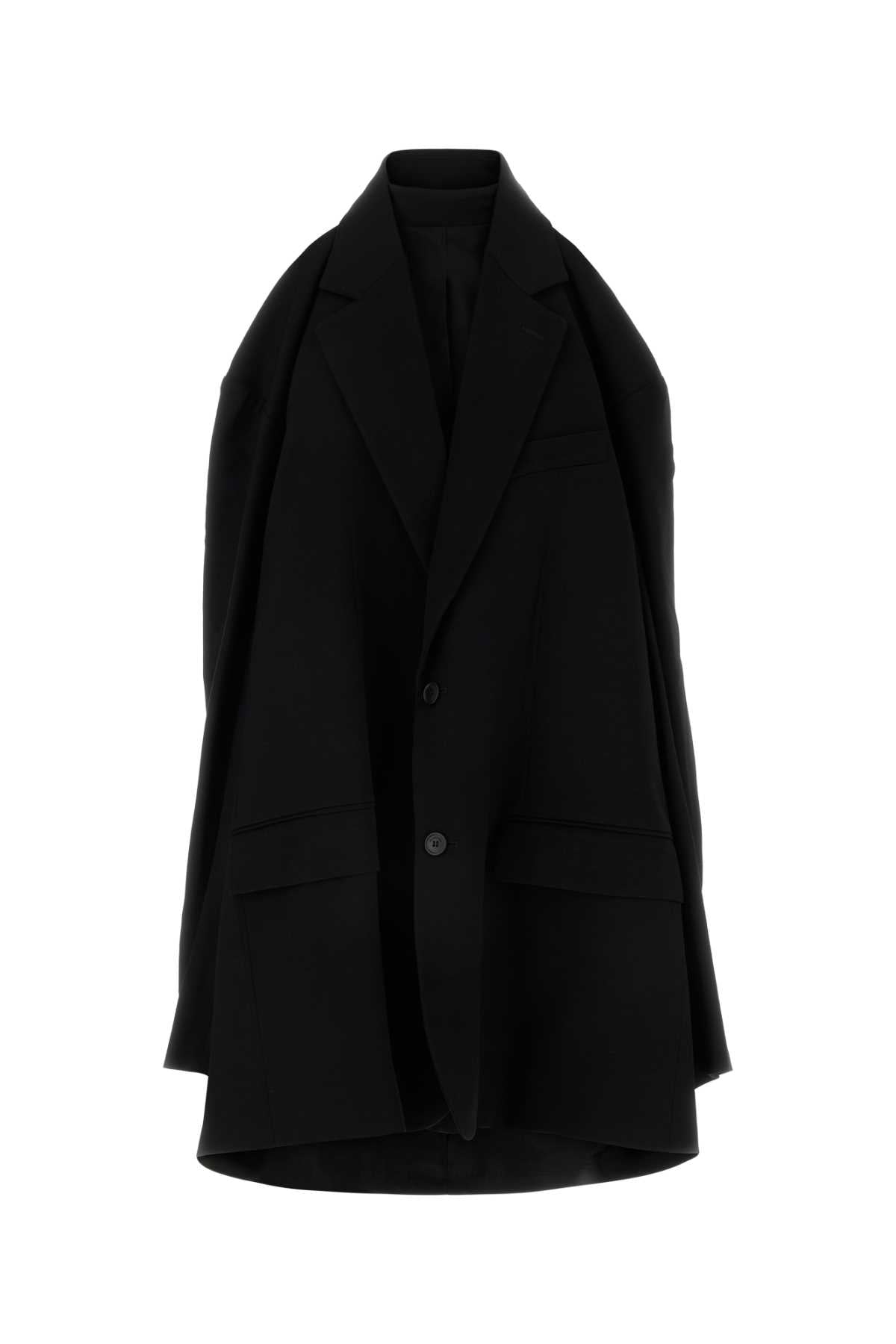 BALENCIAGA Chic Viscose Blend Blazer Dress