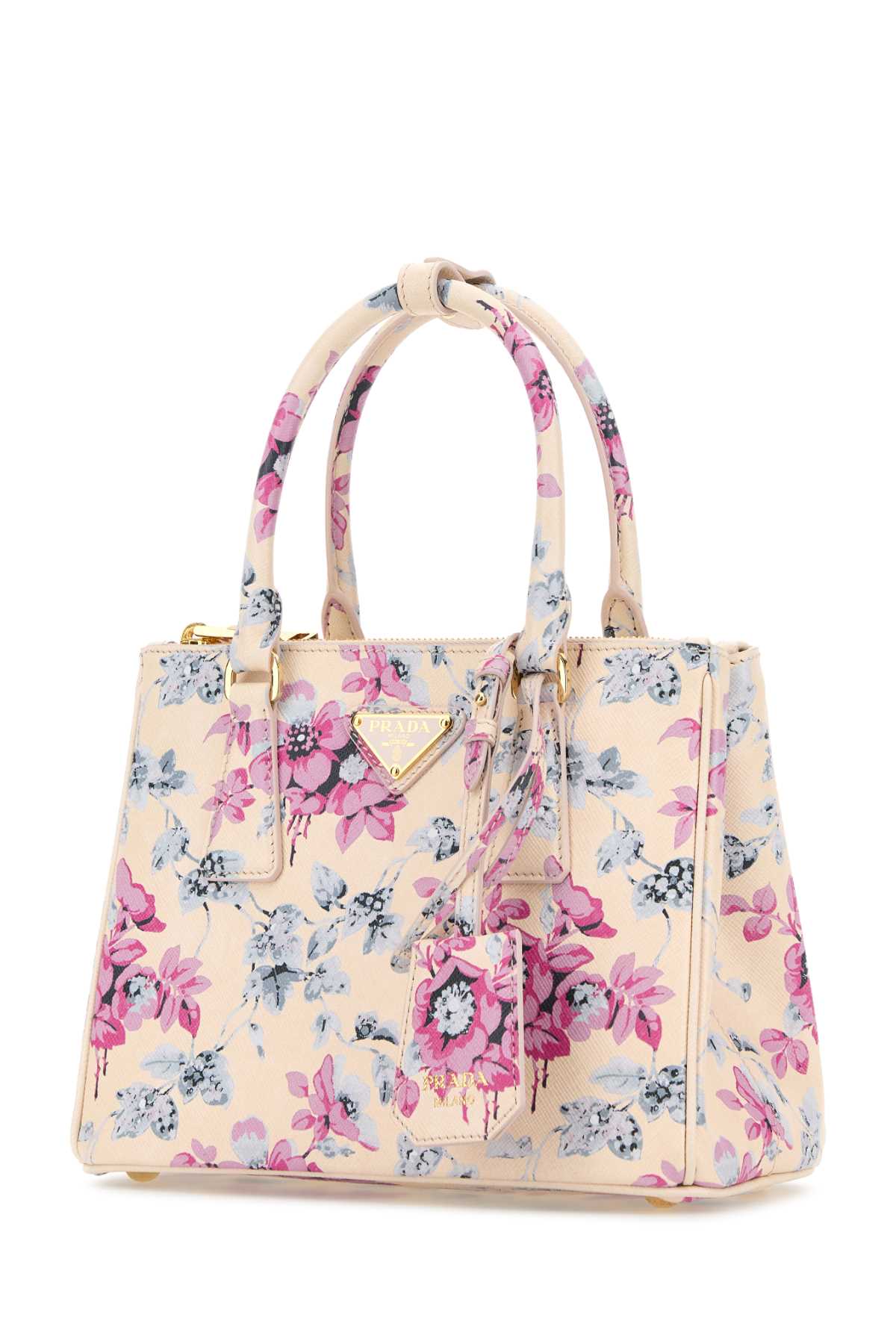 PRADA Mini Printed Leather Galleria Handbag