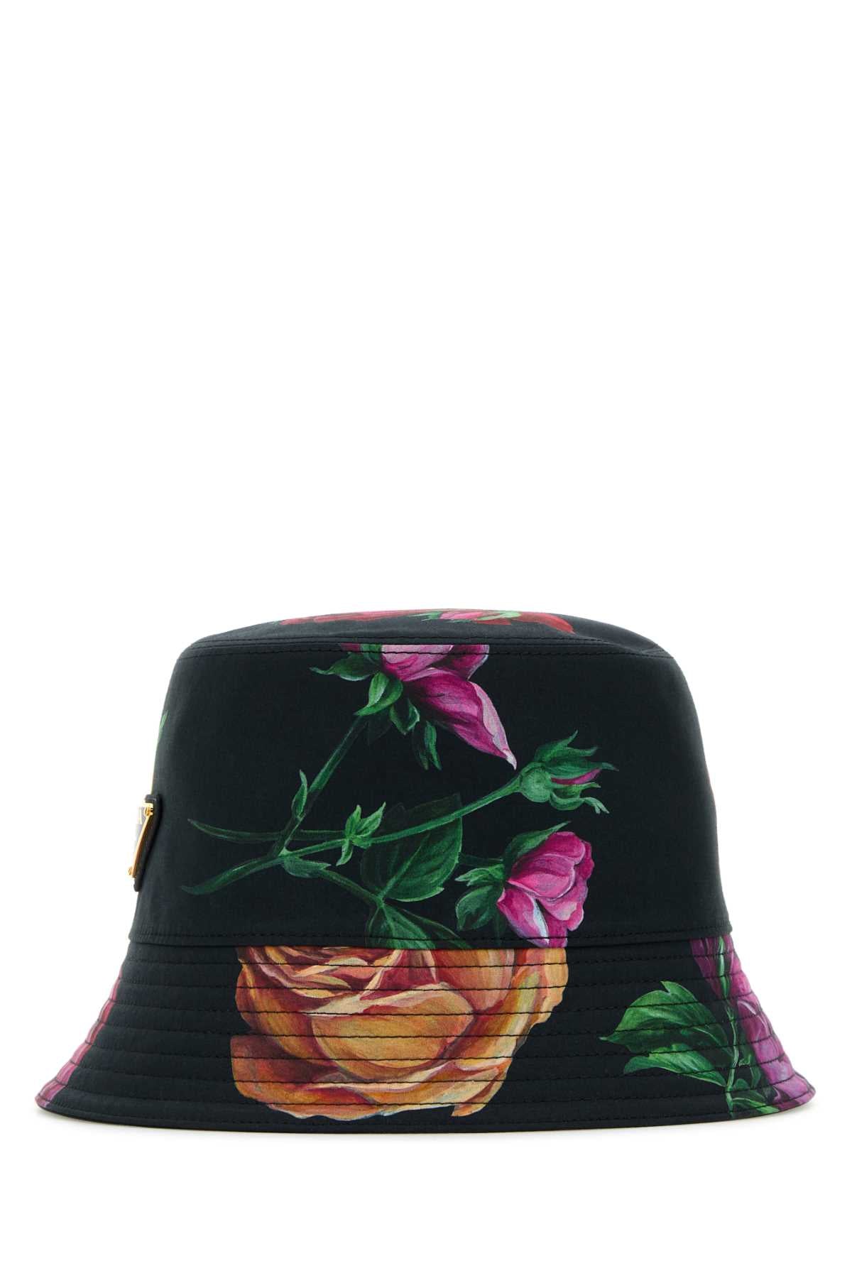 PRADA Printed Cotton Bucket Hat
