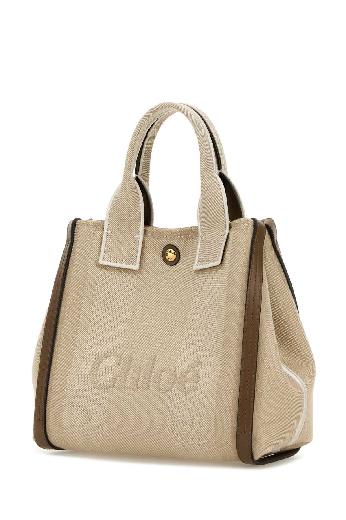 CHLOE Mini Multicolor Canvas Carry Handbag