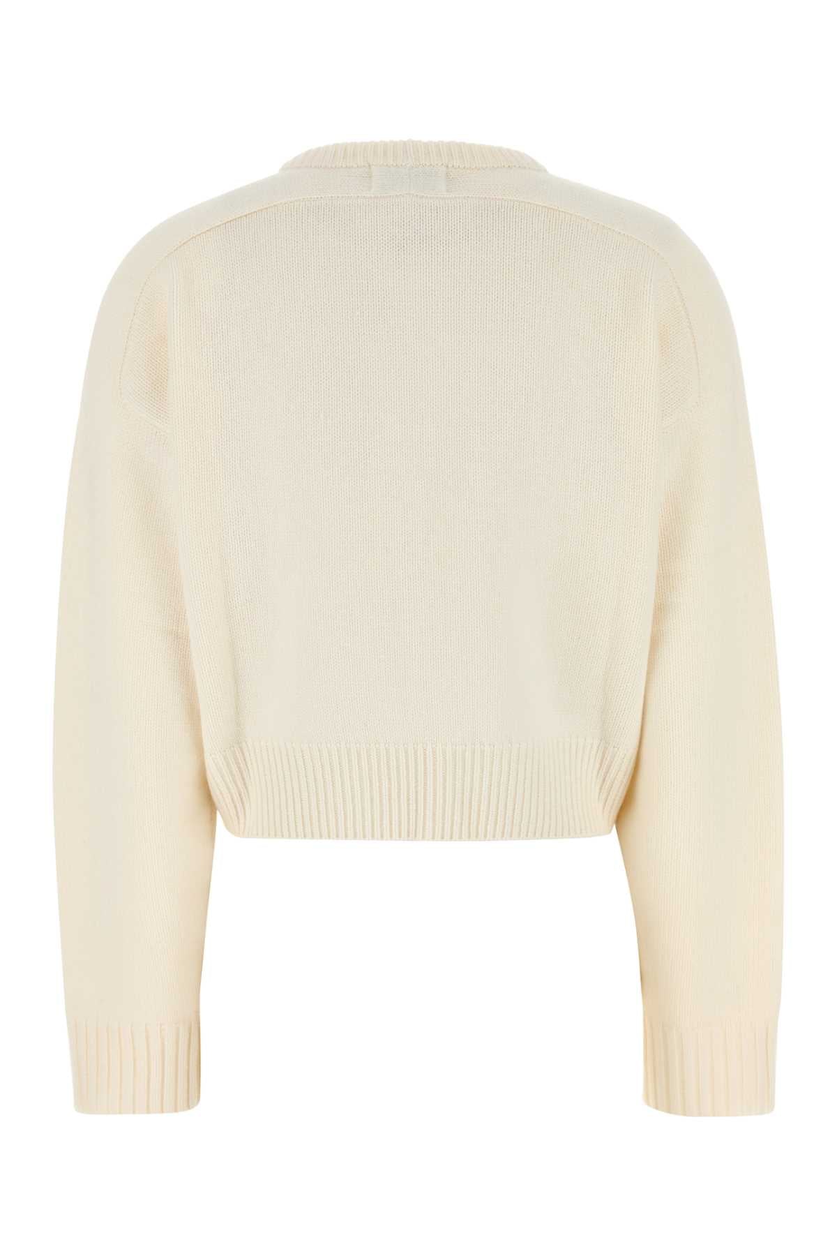 LOULOU DE SAISON Oversized Wool Blend Bruzzi Sweater for Women