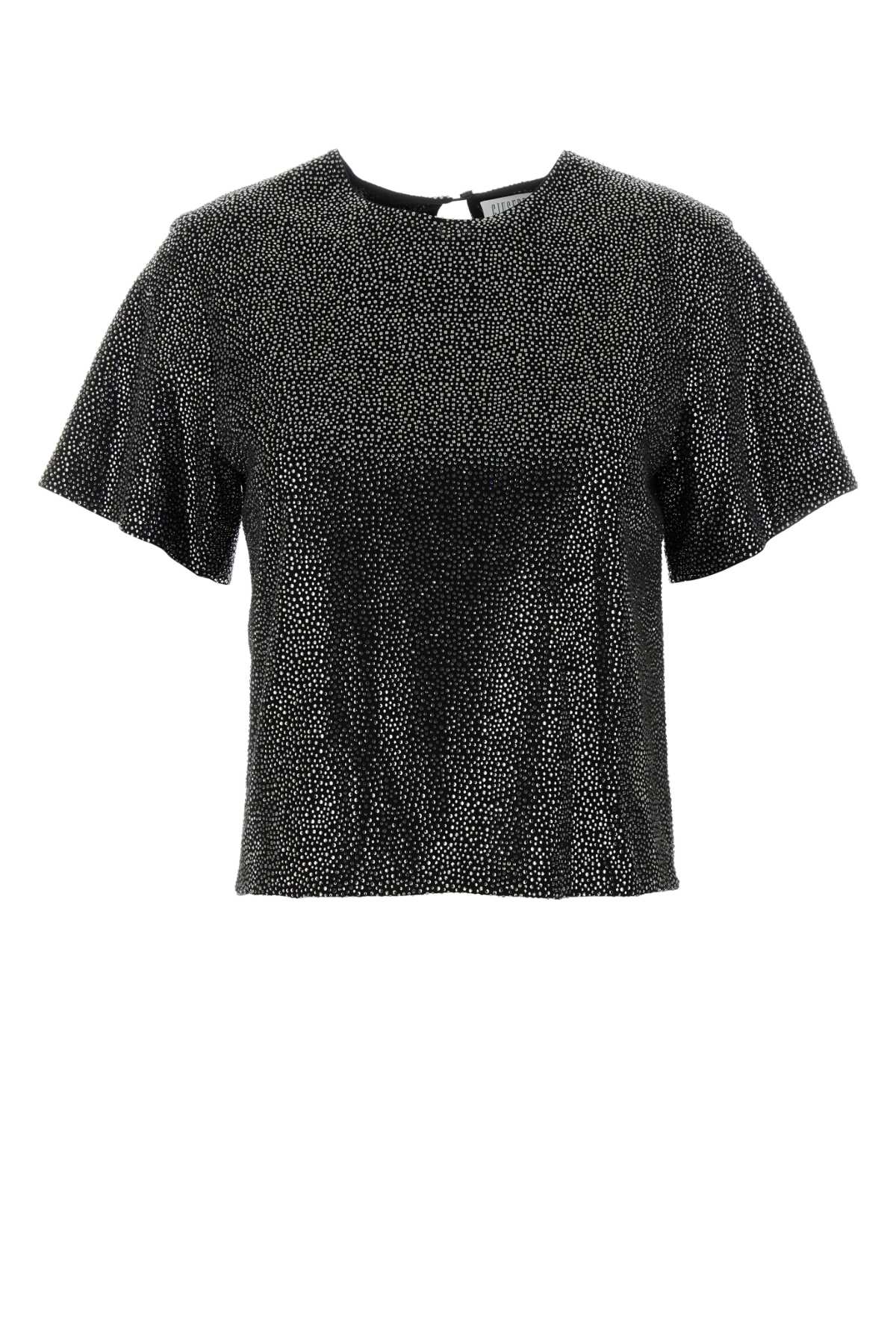 GIUSEPPE DI MORABITO Embellished Viscose T-Shirt