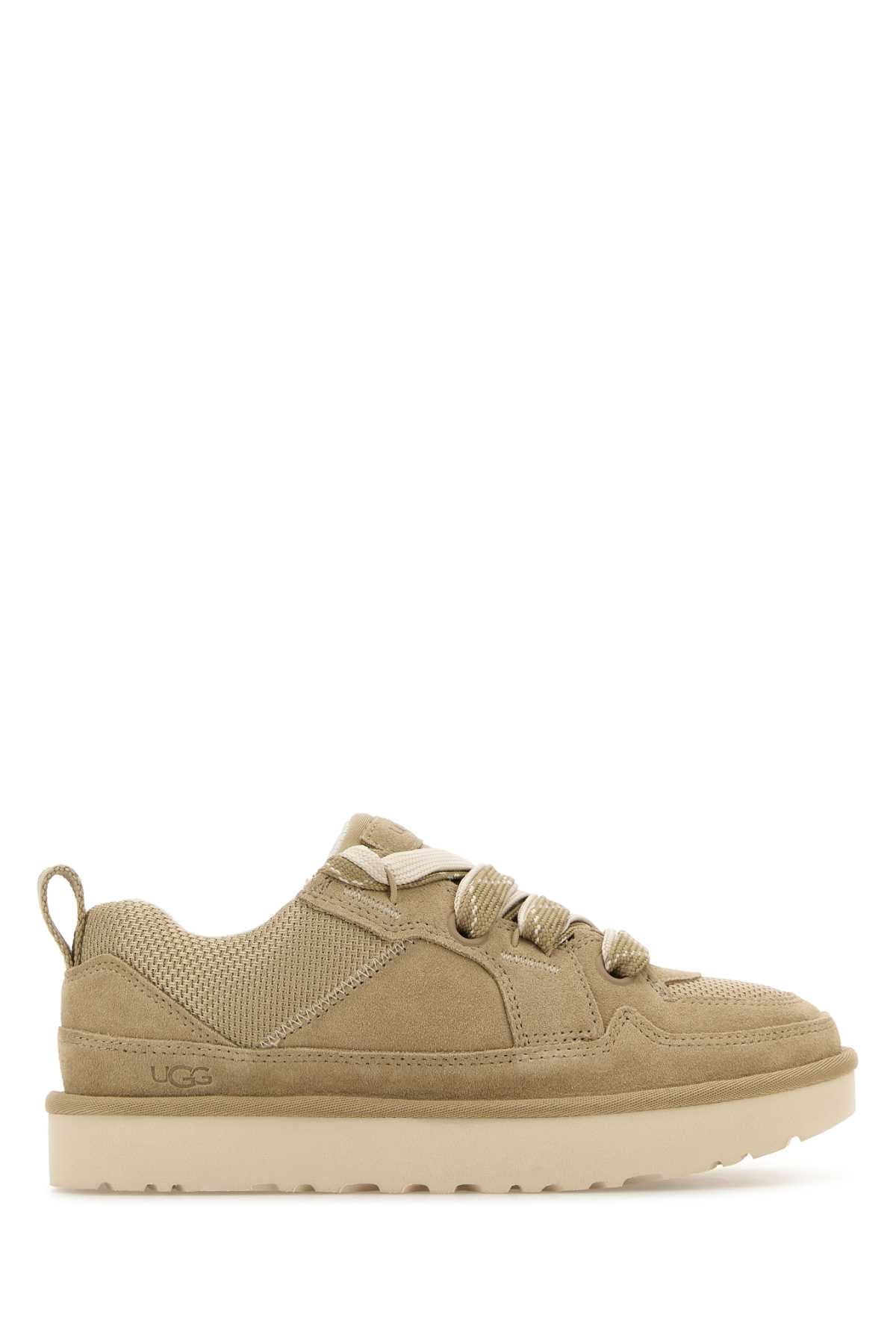 UGG Women's Suede and Mesh Lowmel Sneaker