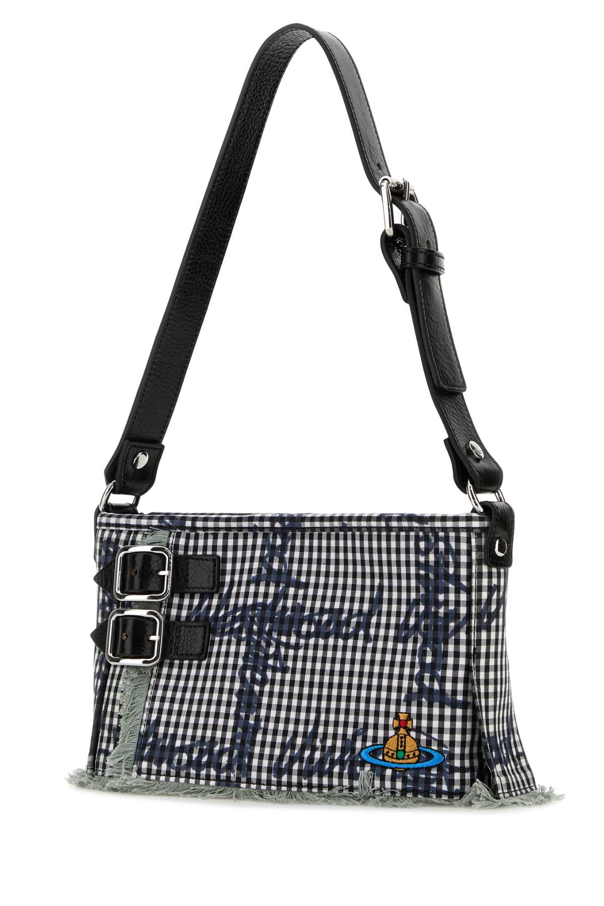 VIVIENNE WESTWOOD Printed Fabric Heather Mini Shoulder Handbag