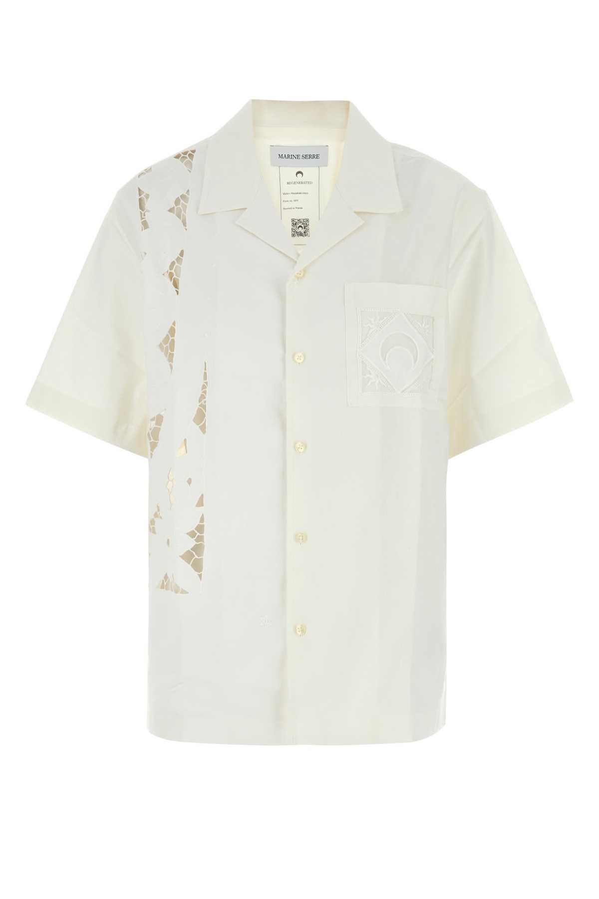 MARINE SERRE Classic Cotton Button-Up Shirt for Women - SS25 Collection