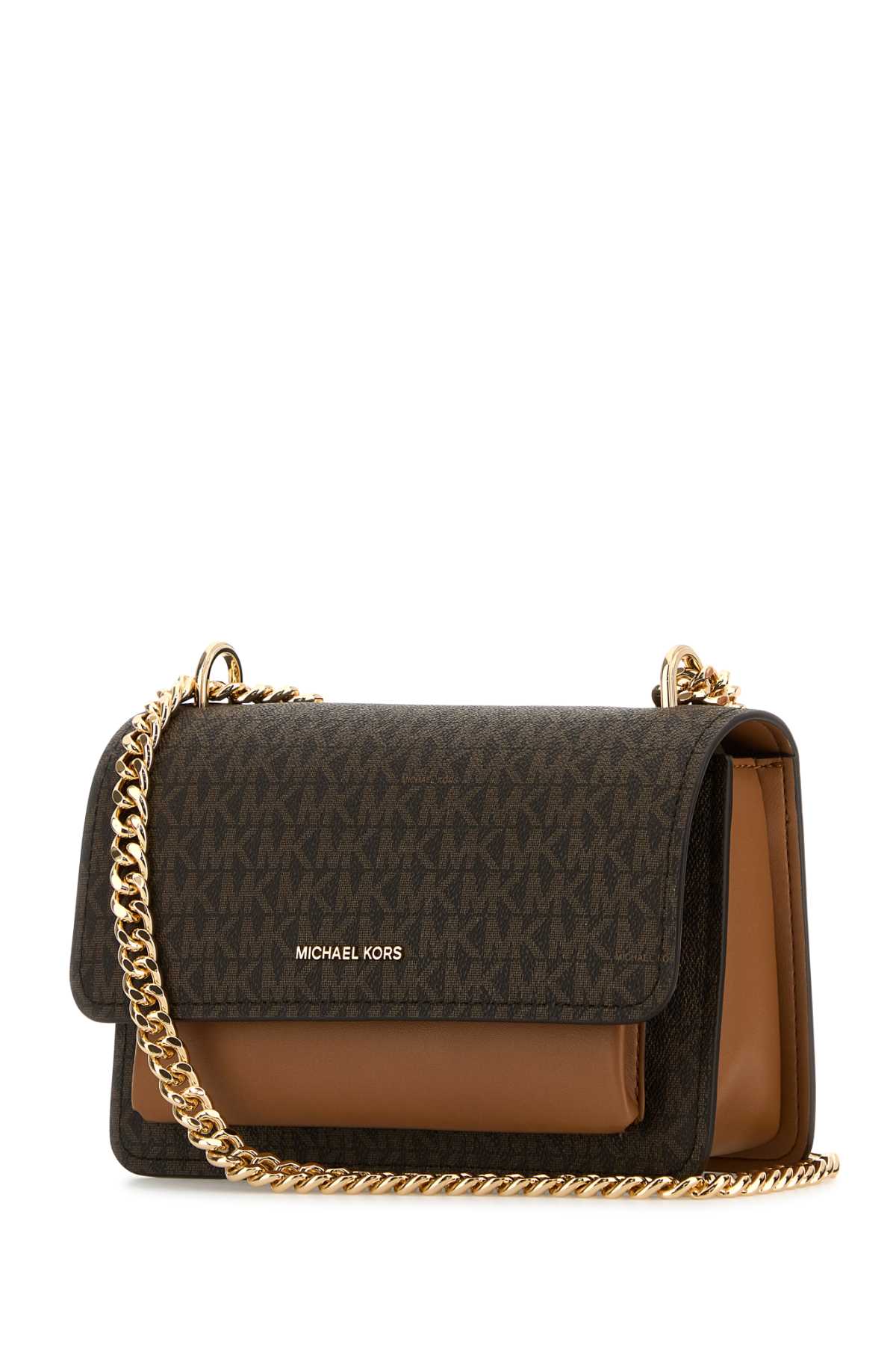 MICHAEL BY MICHAEL KORS Printed Canvas and Leather Claire Mini Shoulder Handbag - 23 cm x 15 cm x 8 cm