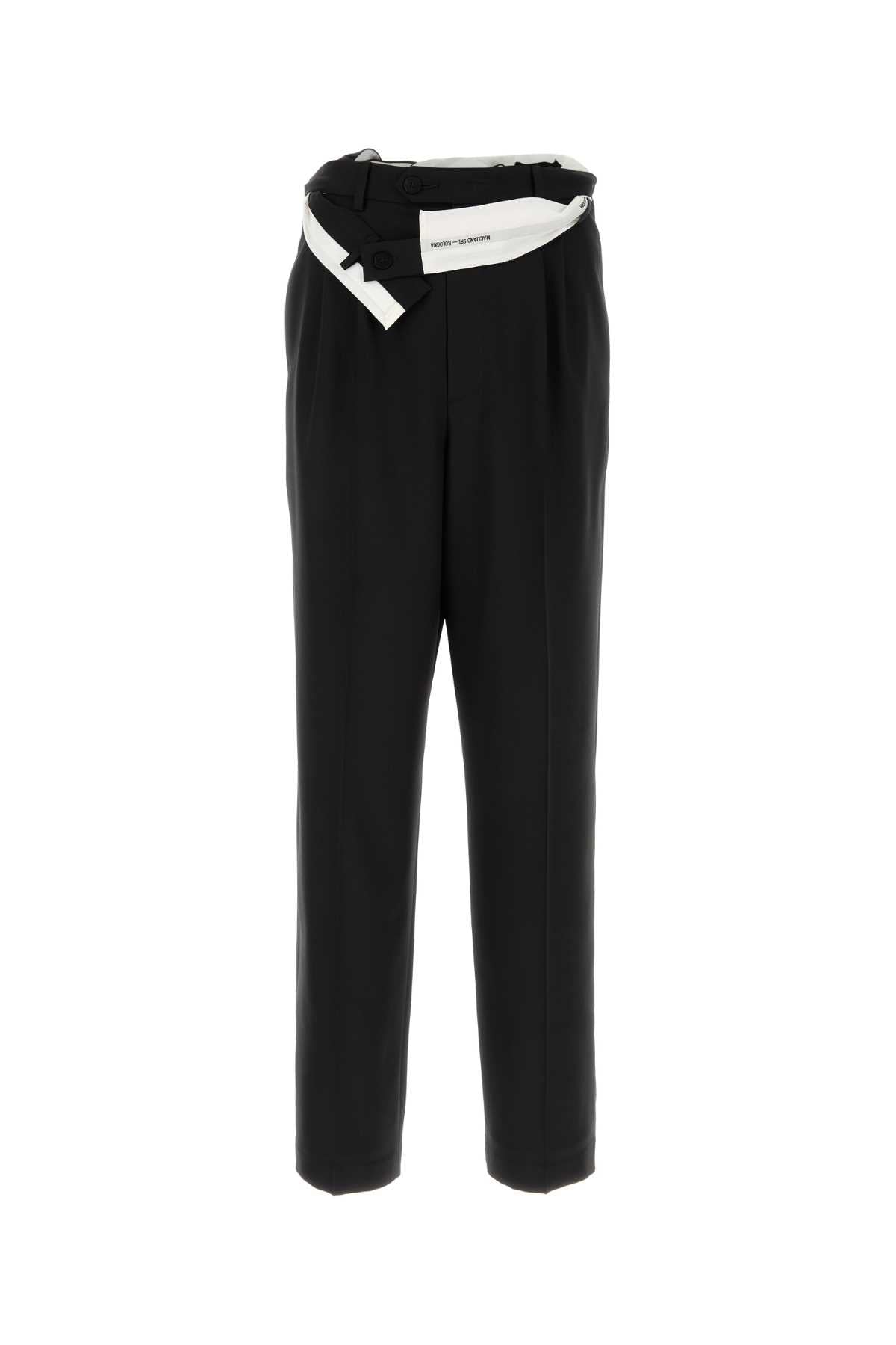 MAGLIANO Wide-Leg Wool Link Pant
