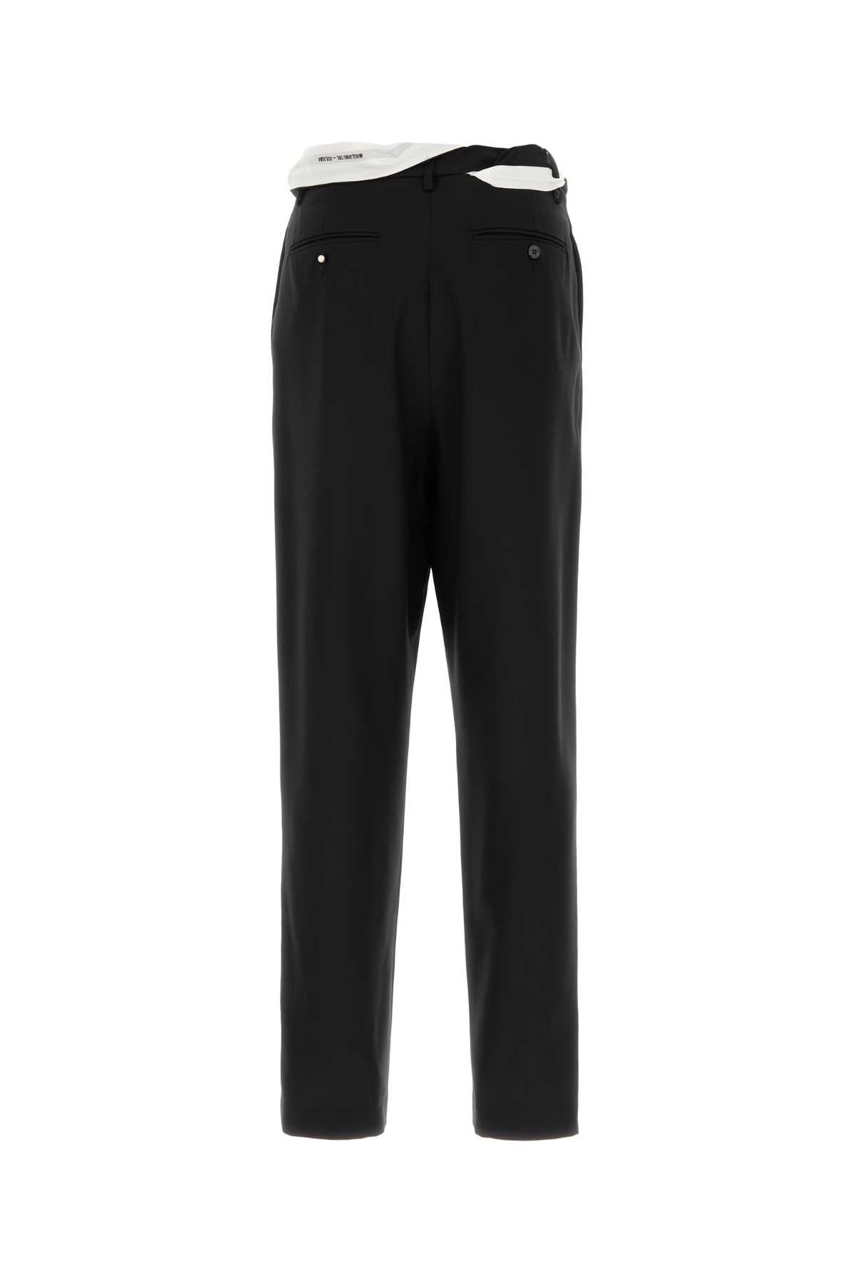 MAGLIANO Wide-Leg Wool Link Pant