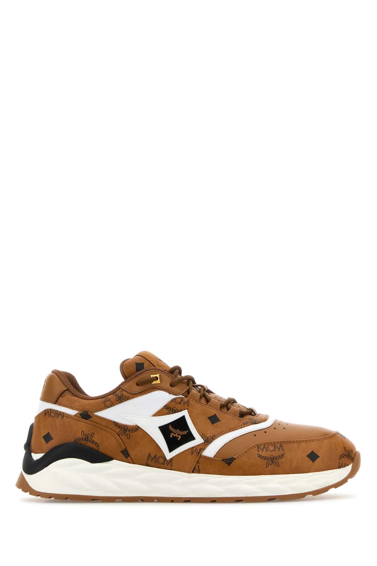 MCM Multicolor Canvas and Leather Skywander Sneaker