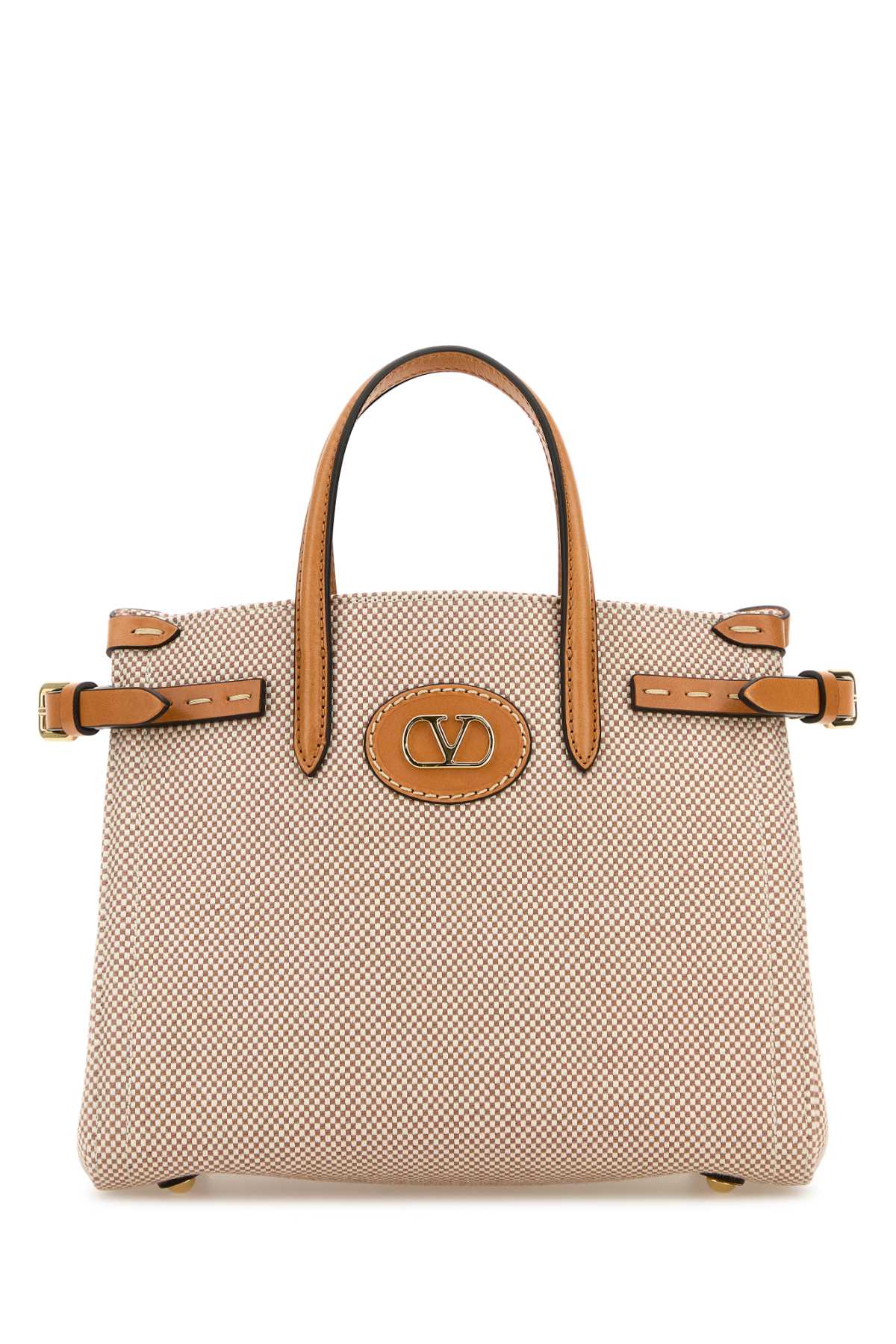 VALENTINO GARAVANI Two-tone Mini Canvas Antibes Handbag