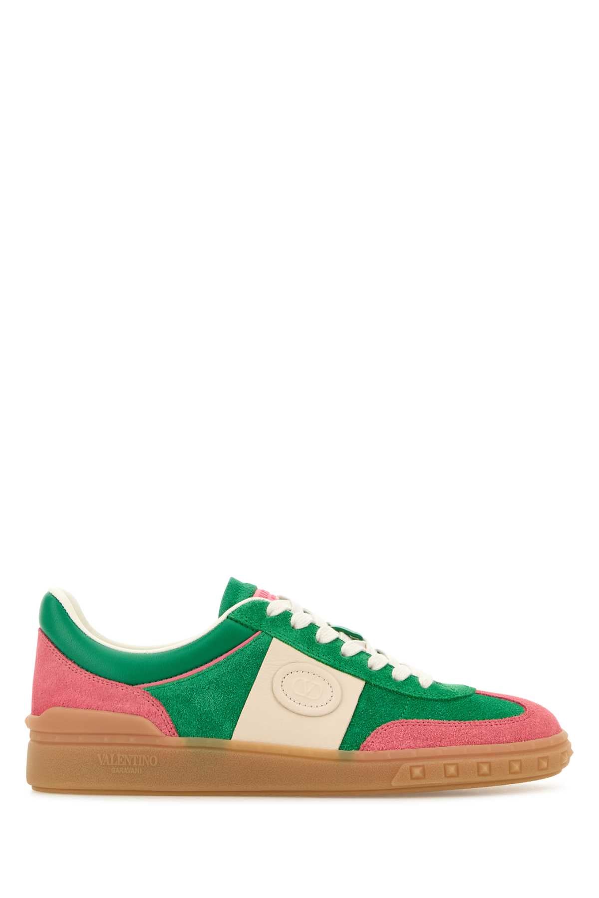VALENTINO GARAVANI Multicolor Suede Upvillage Sneakers for Women