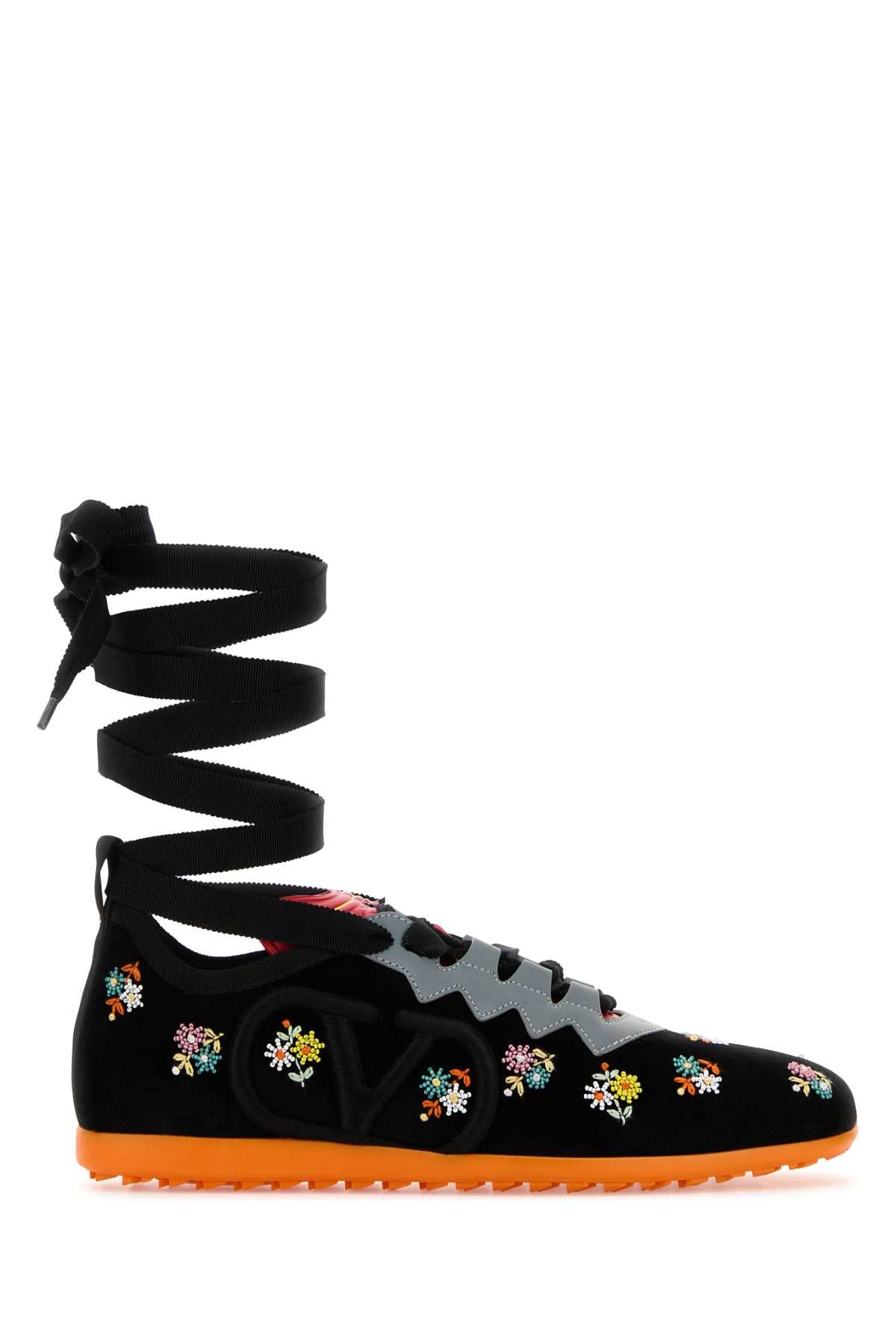 VALENTINO GARAVANI Velvet Chromathon Mini Sneakers for Women
