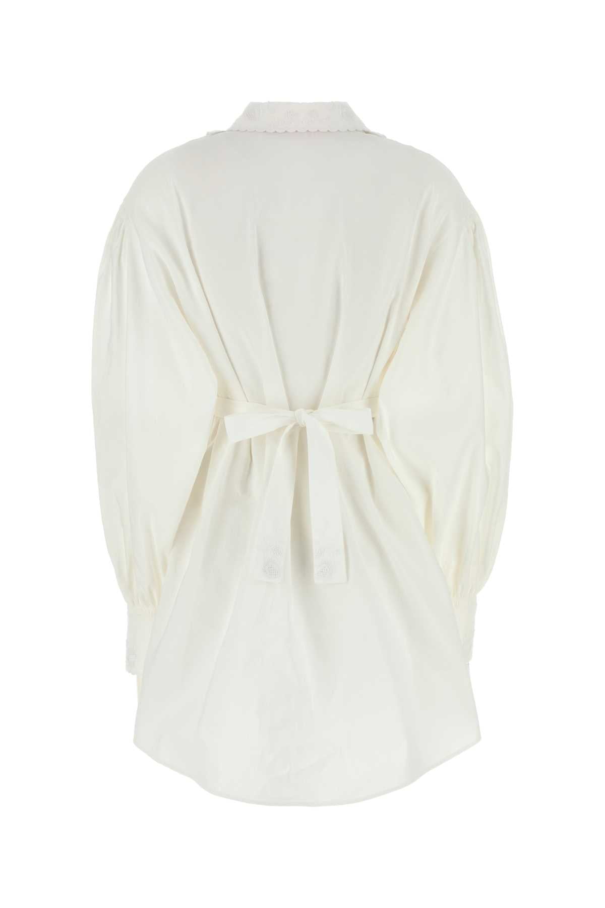 VALENTINO GARAVANI Elegant Mini Cotto Blend Shirt Dress