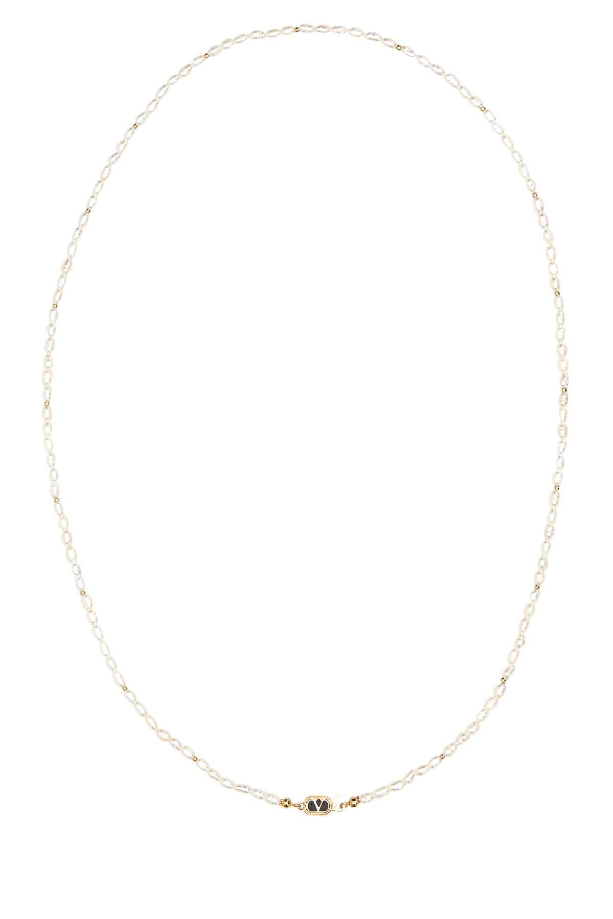 VALENTINO GARAVANI Ovalette Pearl Necklace - 70 cm