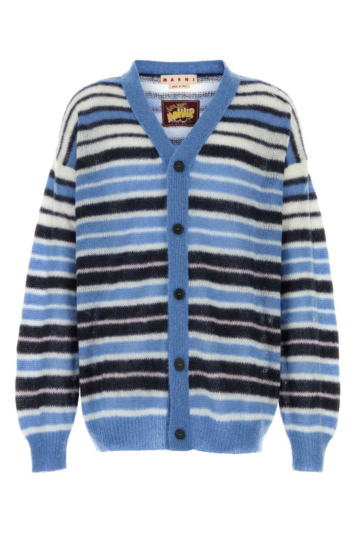 MARNI Embroidered Mohair Blend Cardigan for Men
