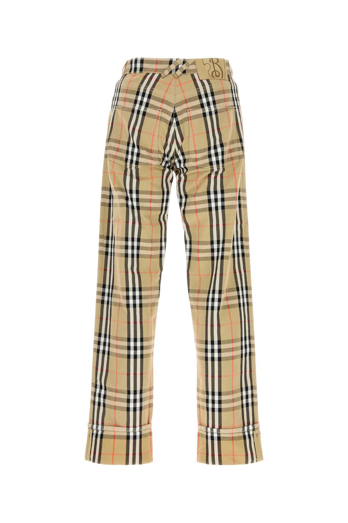 BURBERRY Embroidered Canvas Pants for Men - Spring Collection 2025