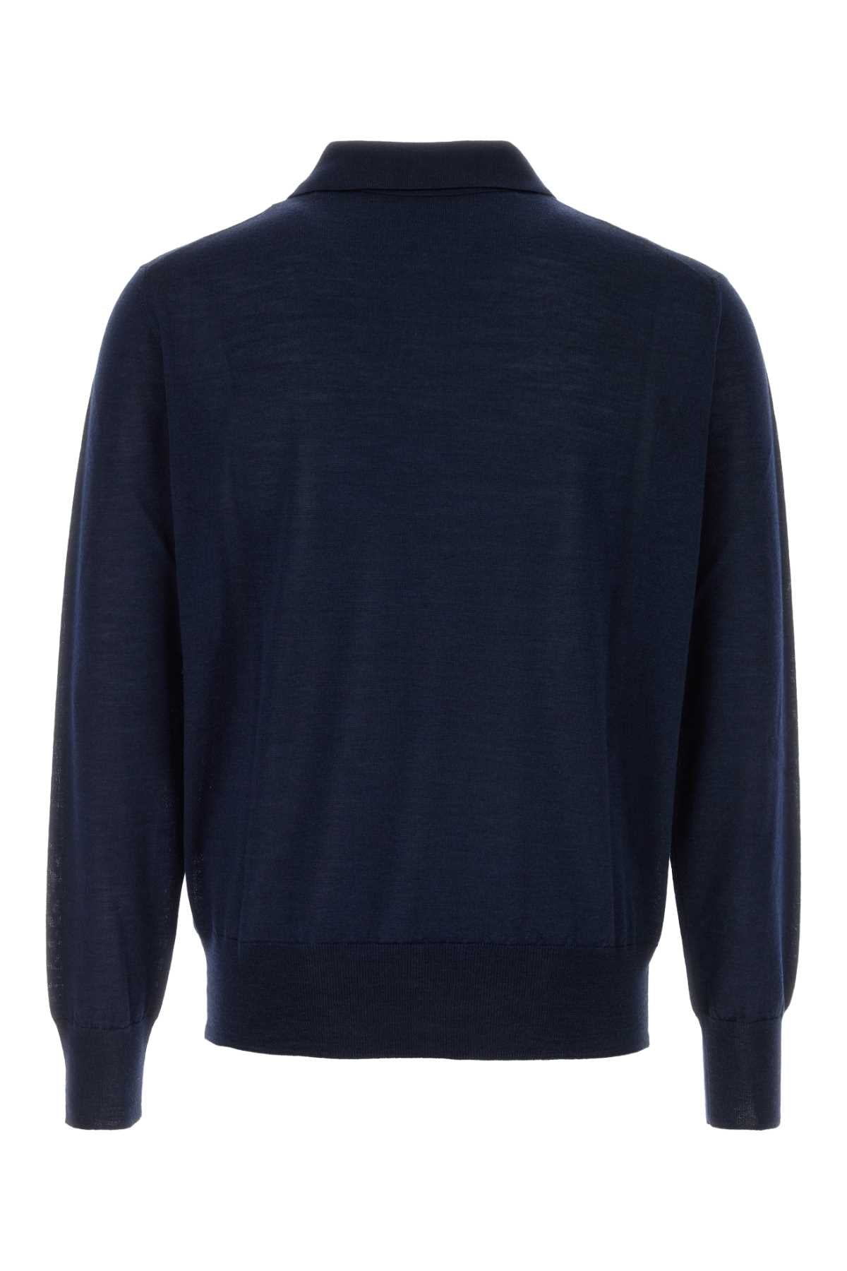 AMI Wool Blend Polo Shirt for Men - SS25