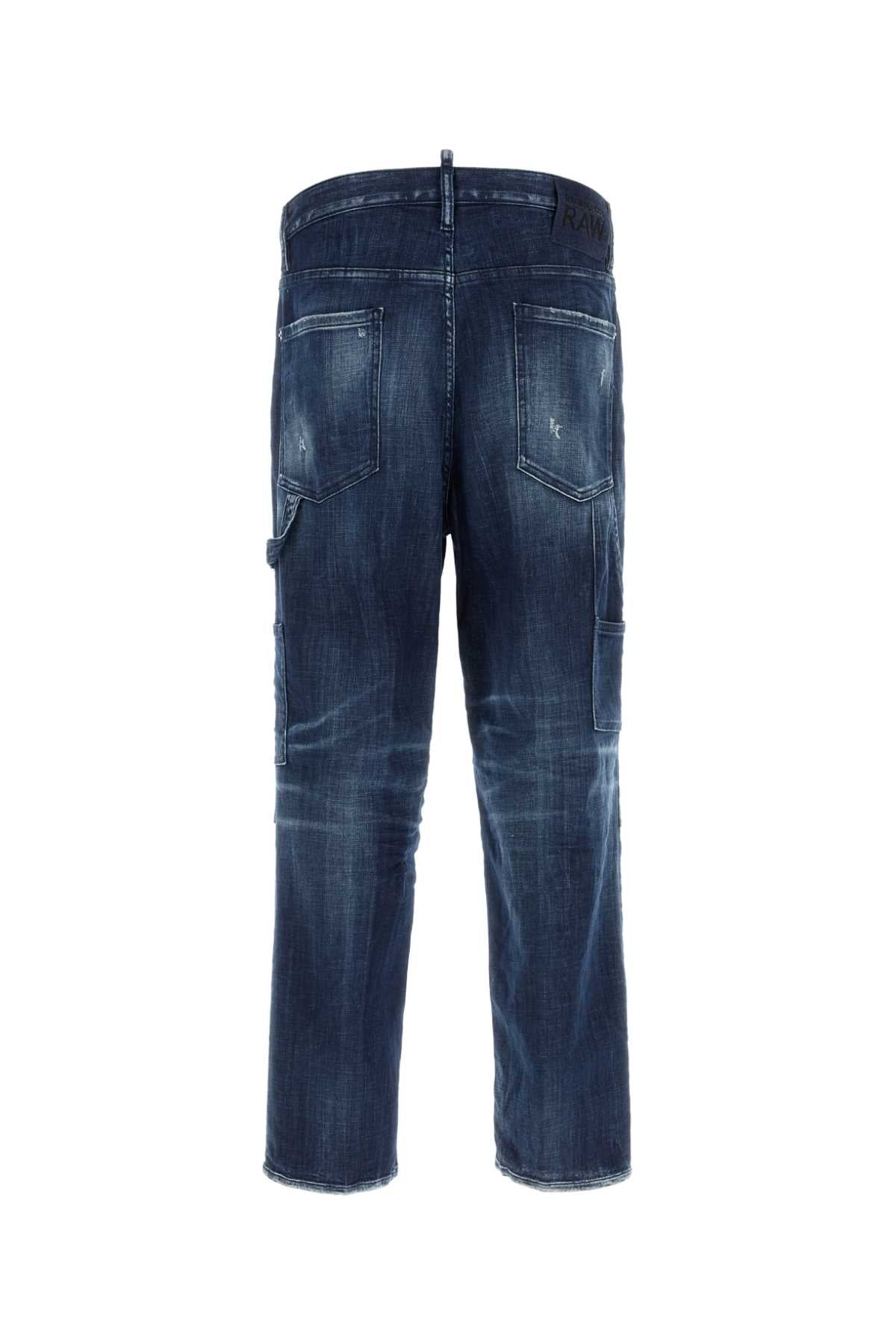 DSQUARED Stretch Denim Loose Carpenter Jeans