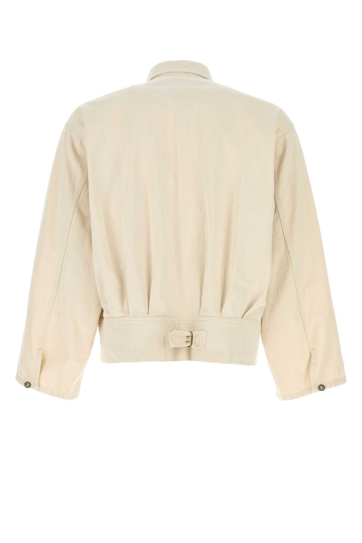 MAISON MARGIELA Melange Sand Denim Jacket for Men