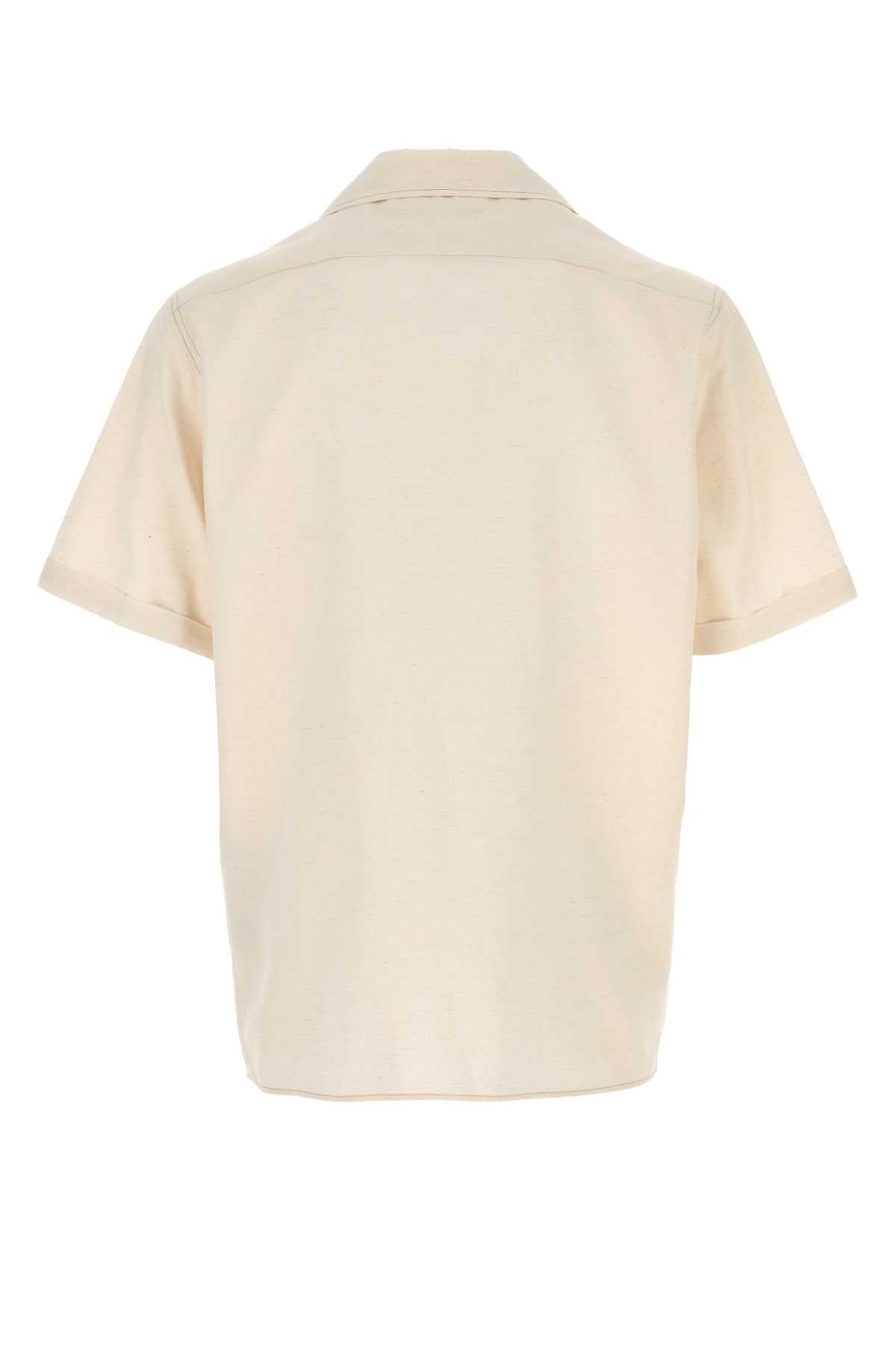 MAISON MARGIELA Ivory Acetate Blend Shirt for Men - 25S Season