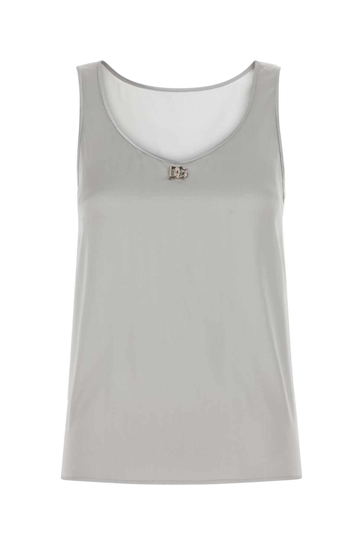 DOLCE & GABBANA Stretch Satin Tank Top for Women - Perfect Fit