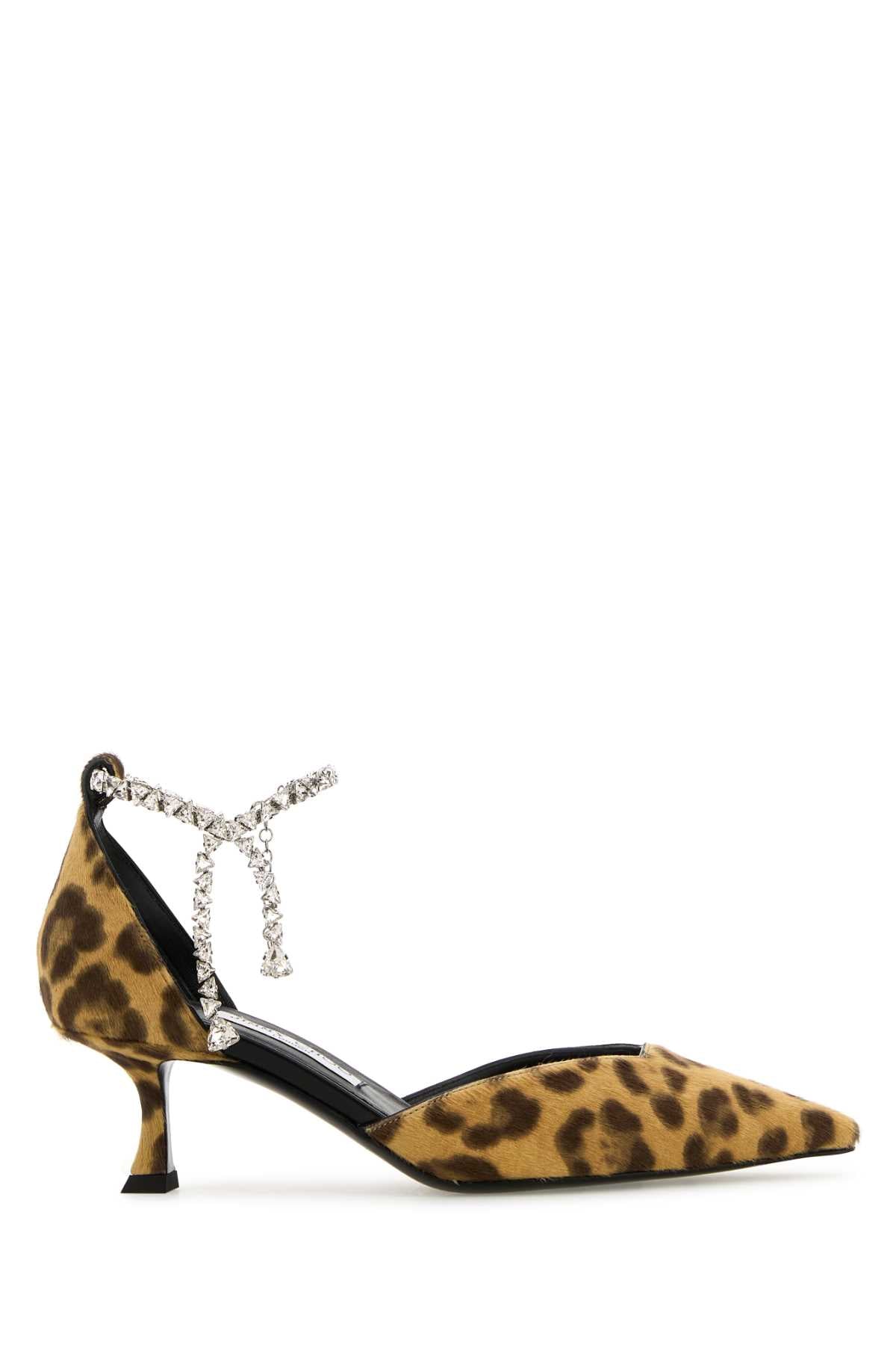 JIMMY CHOO WOMEN'S Printed 100% Leather Hair Stevie 50 Pumps