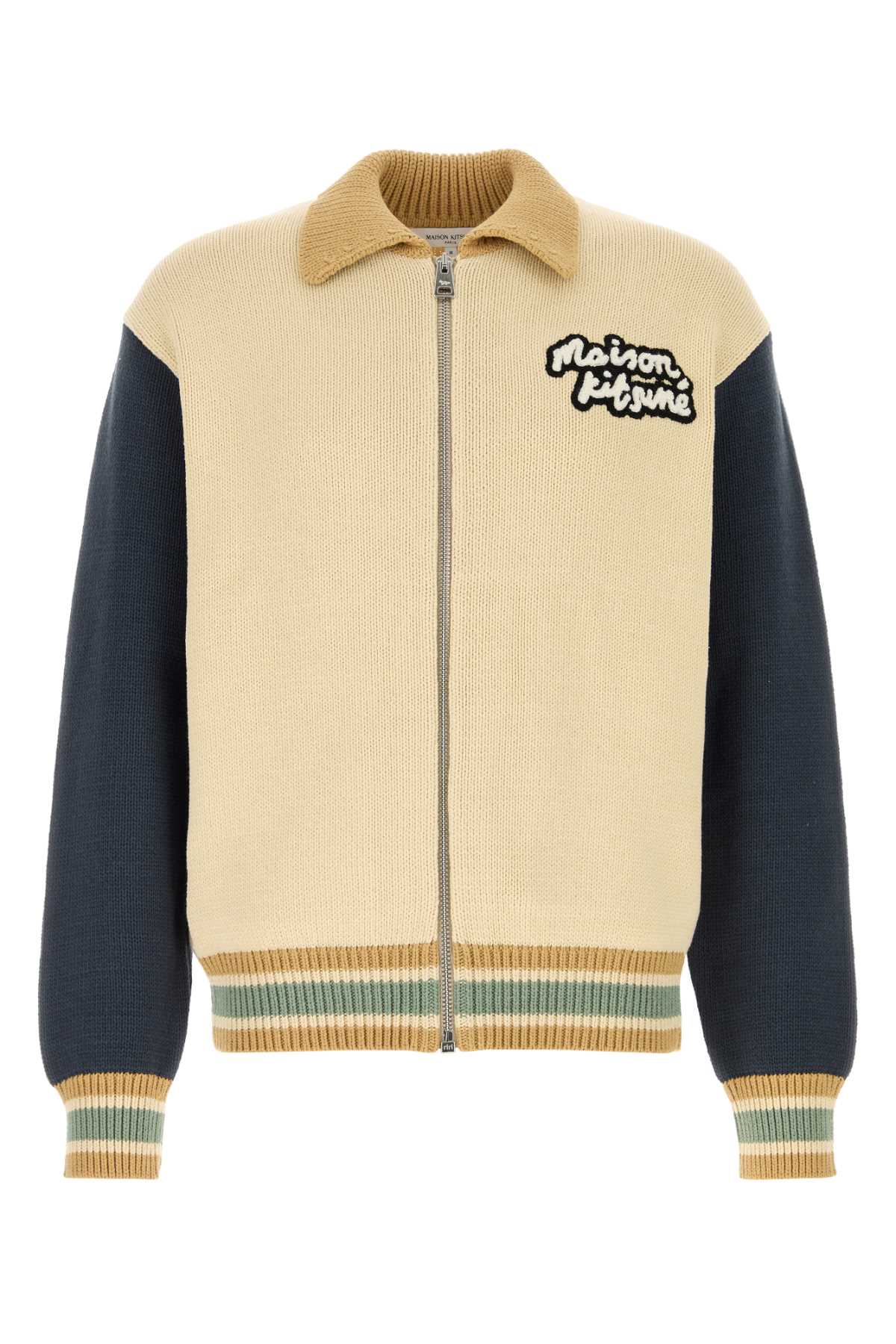 MAISON KITSUNE Lightweight Cotton Blend Cardigan