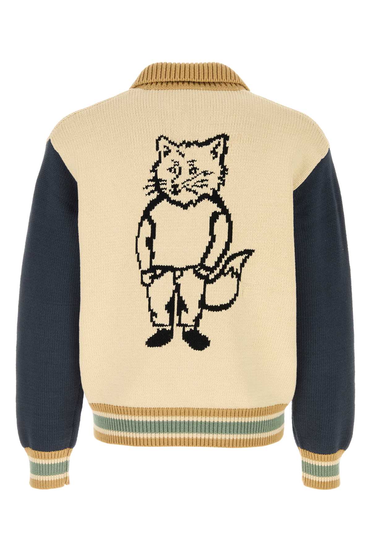 MAISON KITSUNE Lightweight Cotton Blend Cardigan