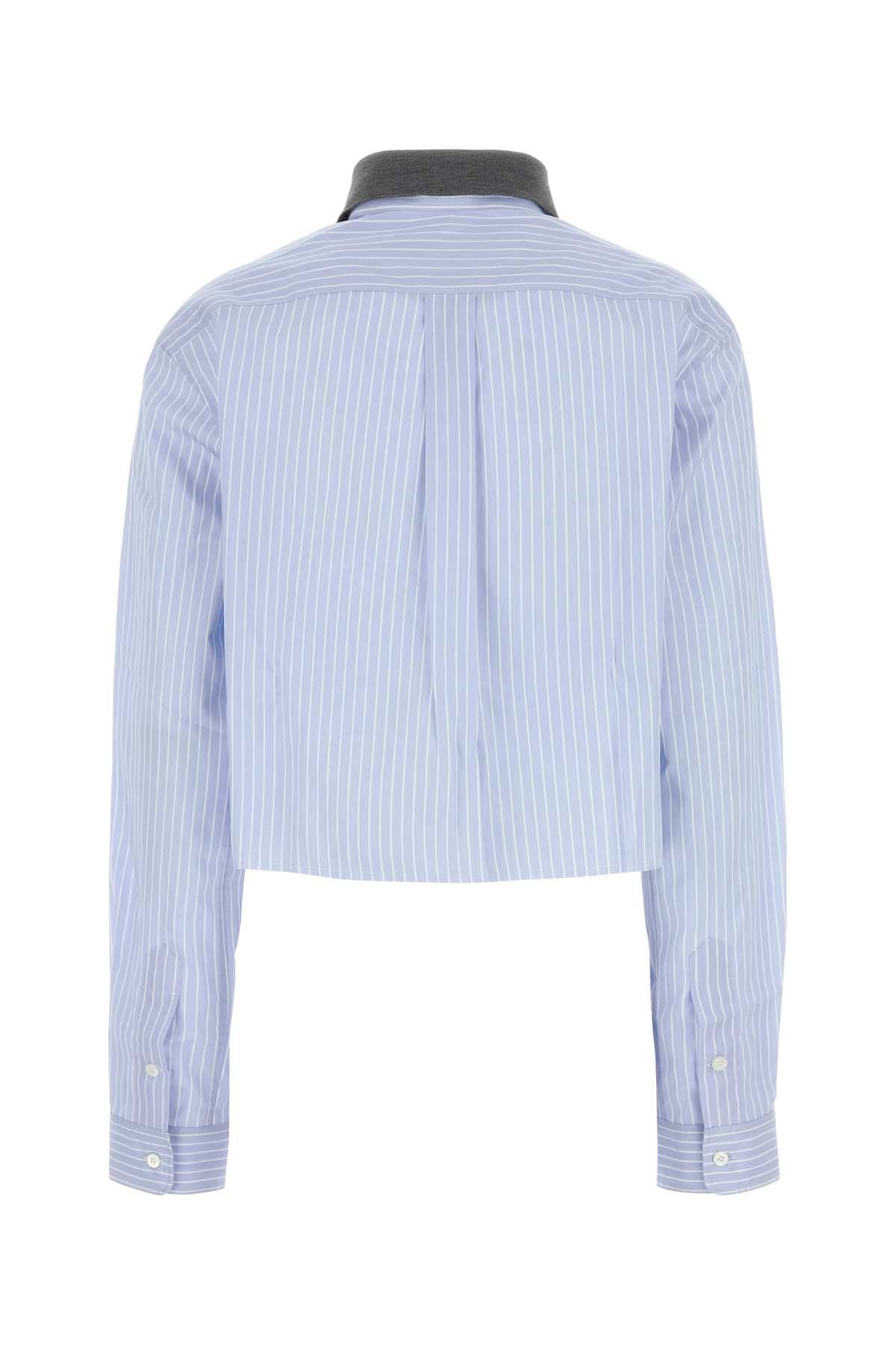 MIU MIU Embroidered Poplin Shirt for Women - Perfect for Spring 2025