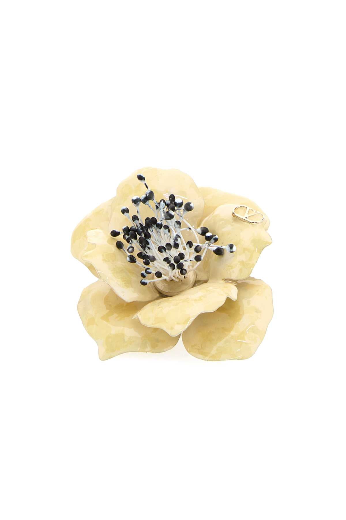 VALENTINO GARAVANI Multicolor Metal Fleur Lumineuse Tie Clip - 8 cm x 6 cm