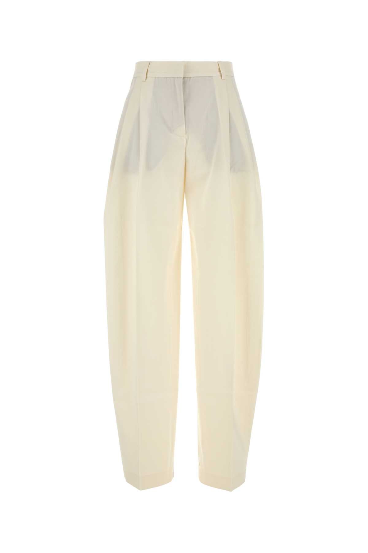 THE ANDAMANE Ivory Gabardine Pants for Women - 25S