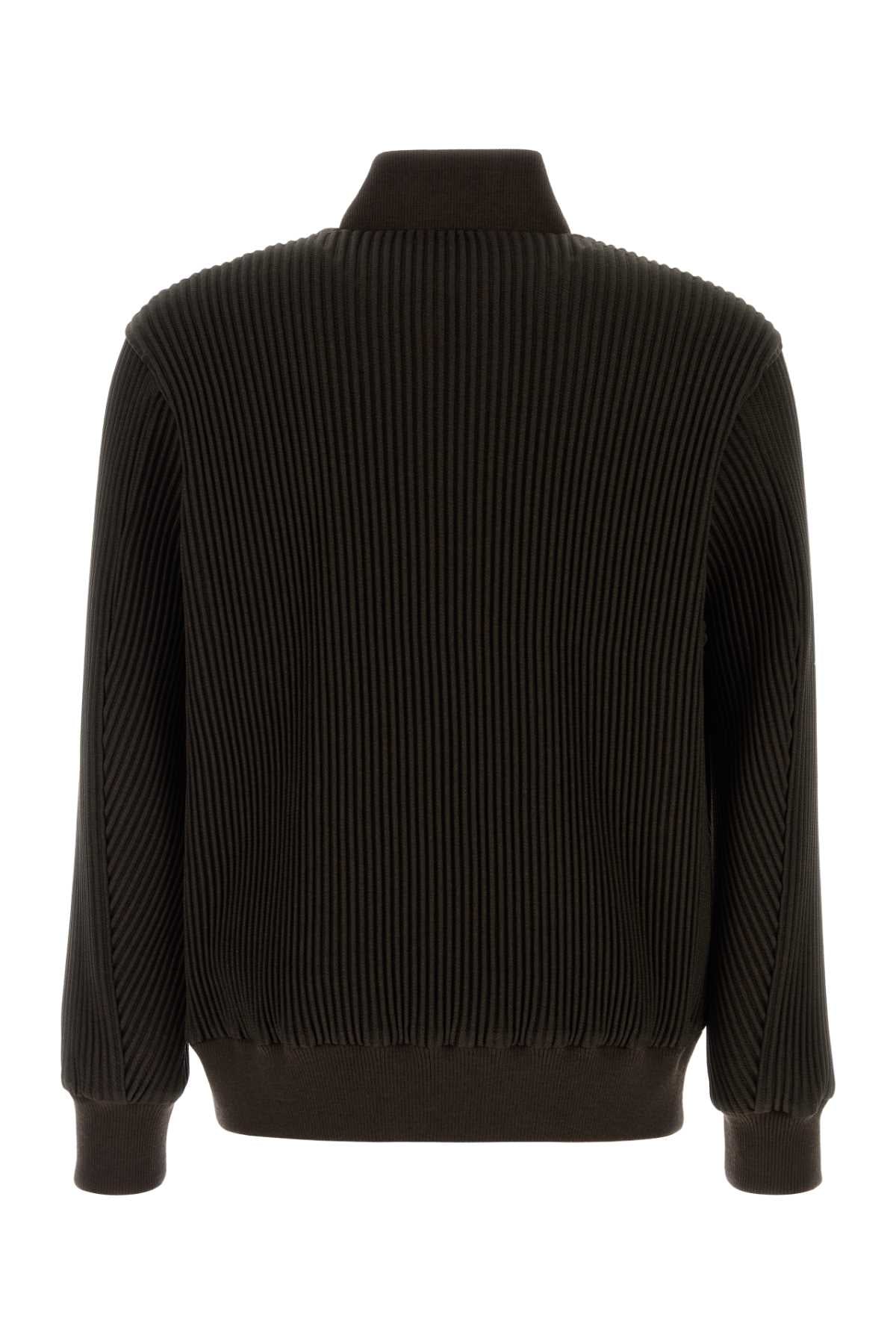 HOMME PLISSE' ISSEY MIYAKE Men's Polyester Bomber Jacket - Size 44