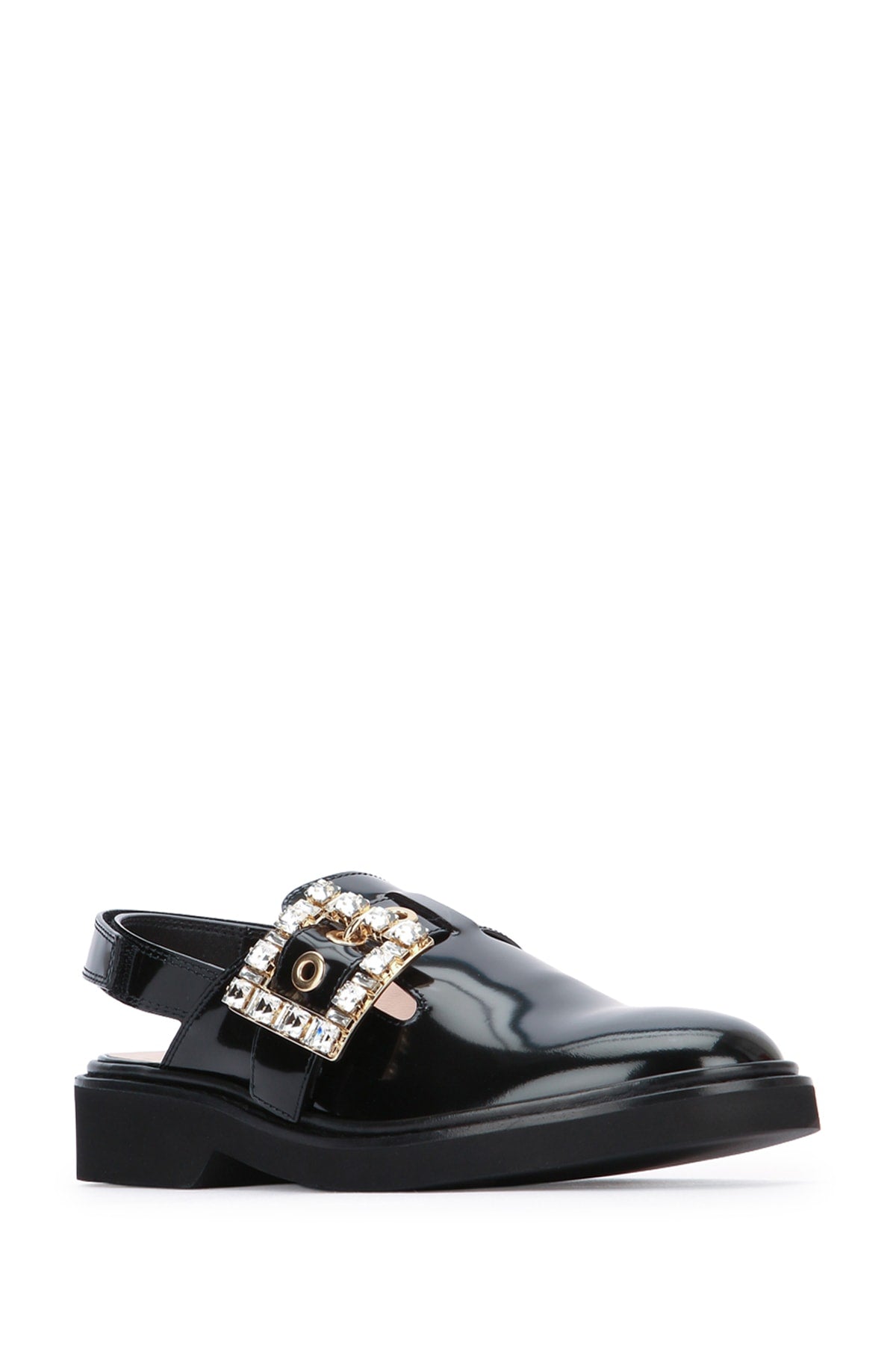 ROGER VIVIER Strass Flat Lace-Up Shoes for Women