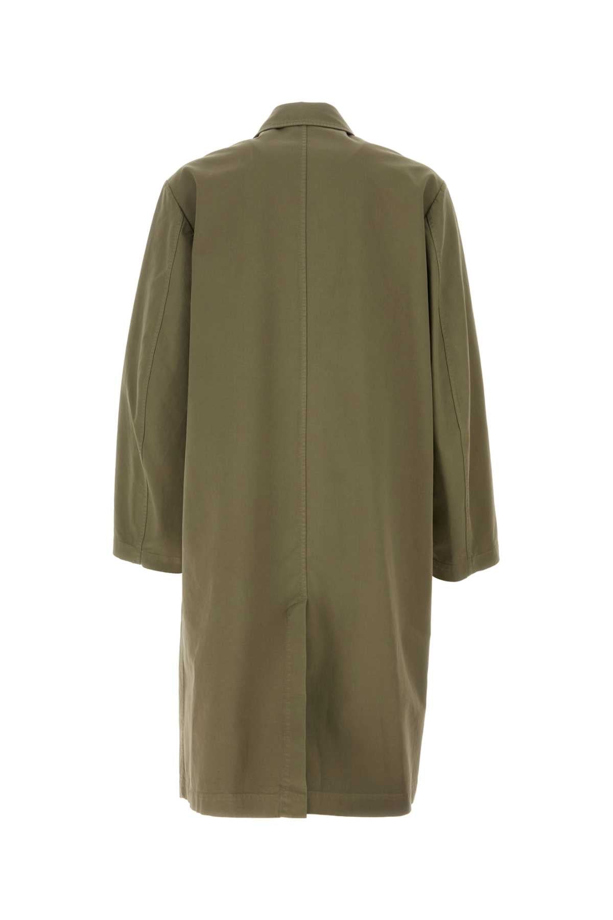 DRIES VAN NOTEN Cotton Rankle Trench Jacket for Men - 25S Season