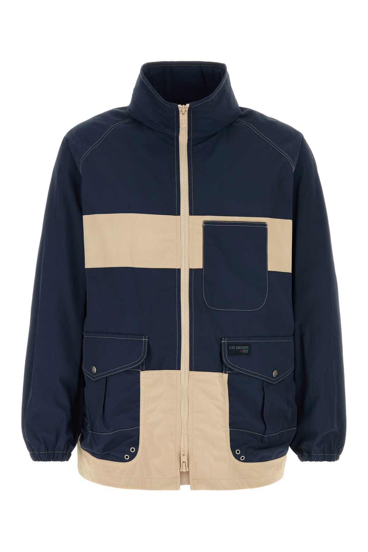FAY Two-tone Nylon Jacket for Men - 25S Season