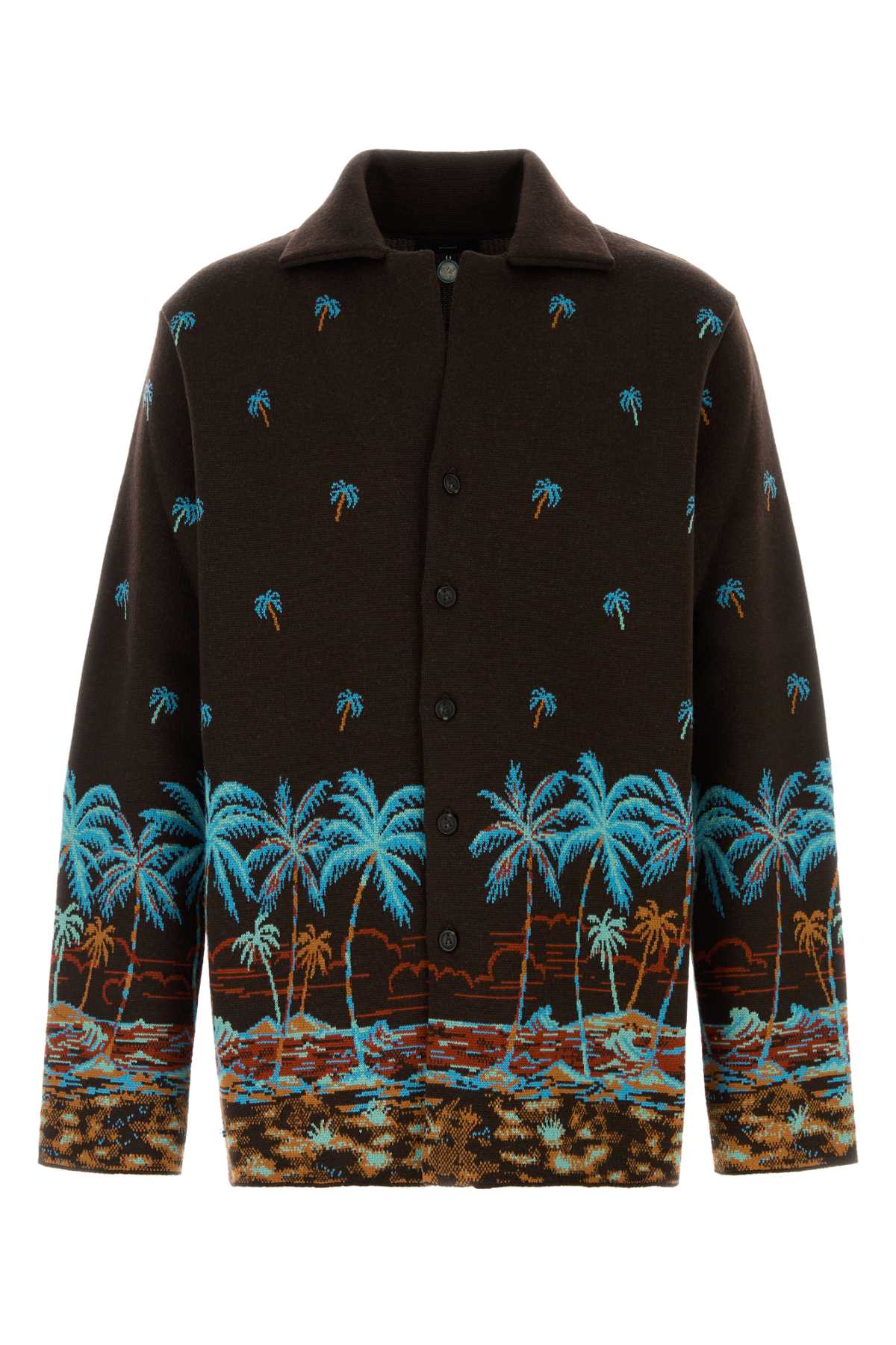ALANUI Embroidered Wool Cardigan for Men