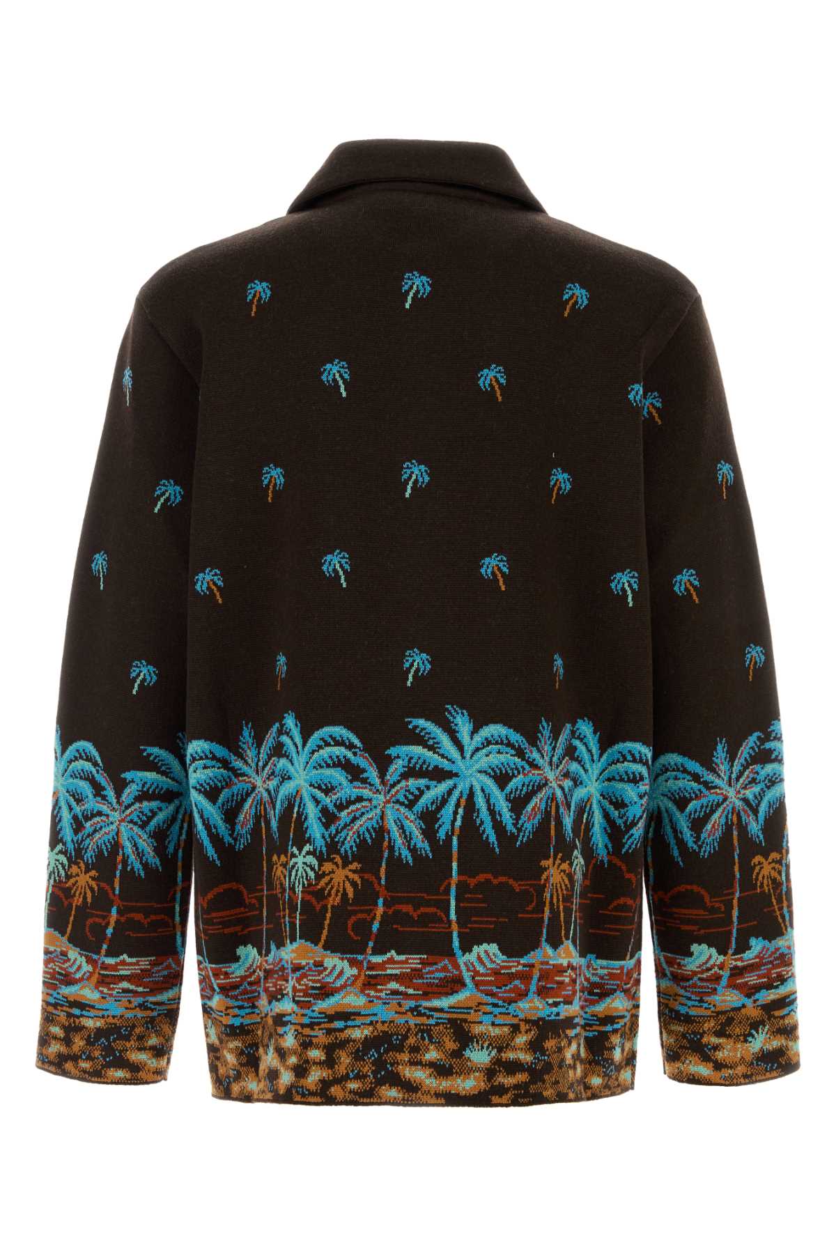 ALANUI Embroidered Wool Cardigan for Men