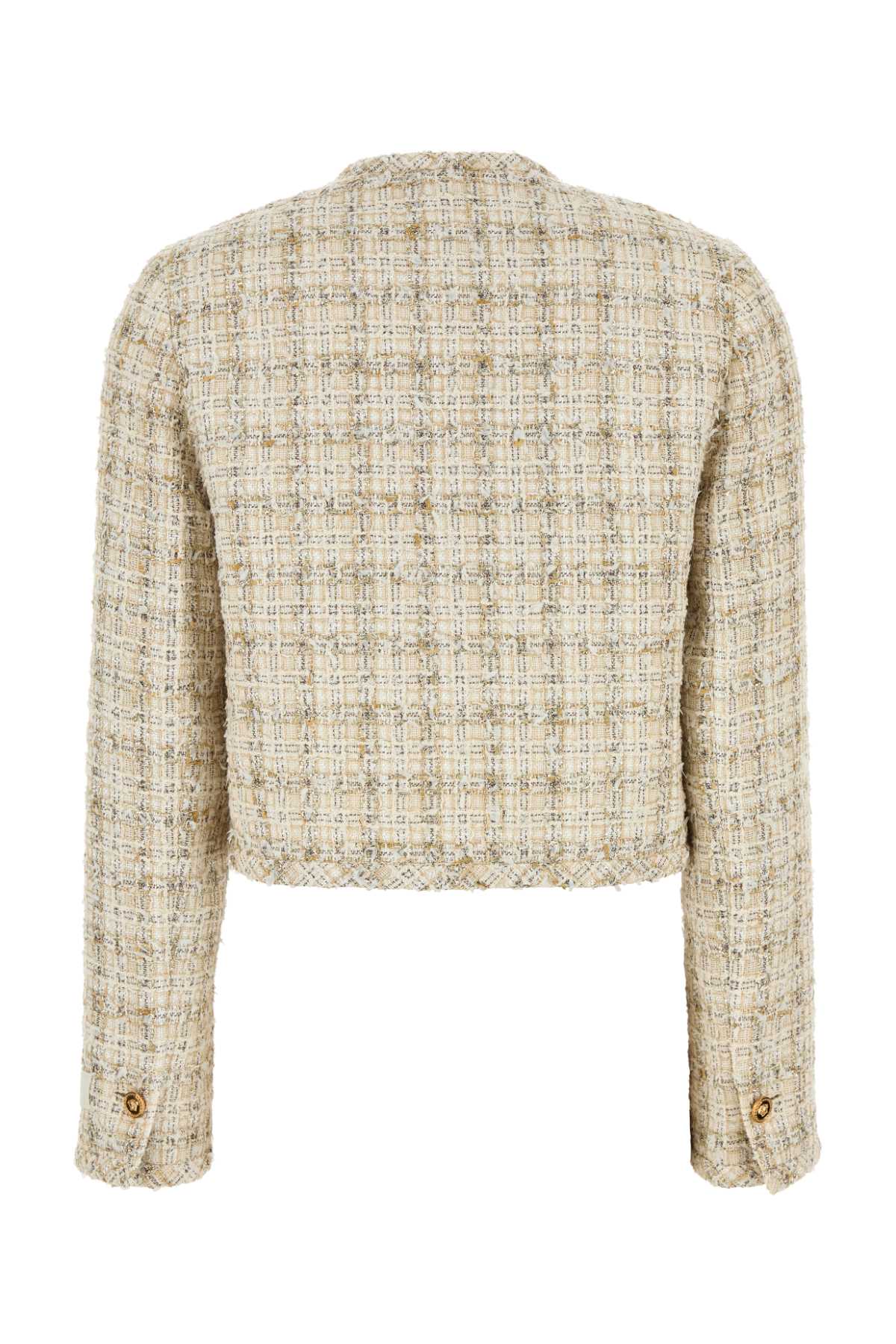 VERSACE Multicolor Tweed Blazer for Women