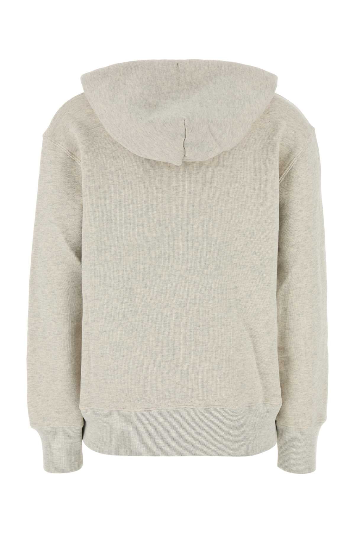 AUTRY Light Grey Cotton Main Woman Sweatshirt
