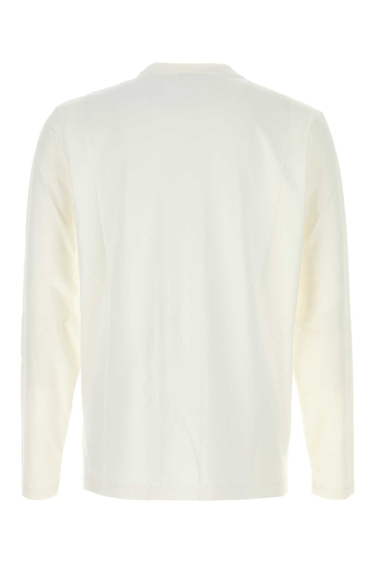 AUTRY Classic White Cotton T-Shirt for Men - FW25 Collection