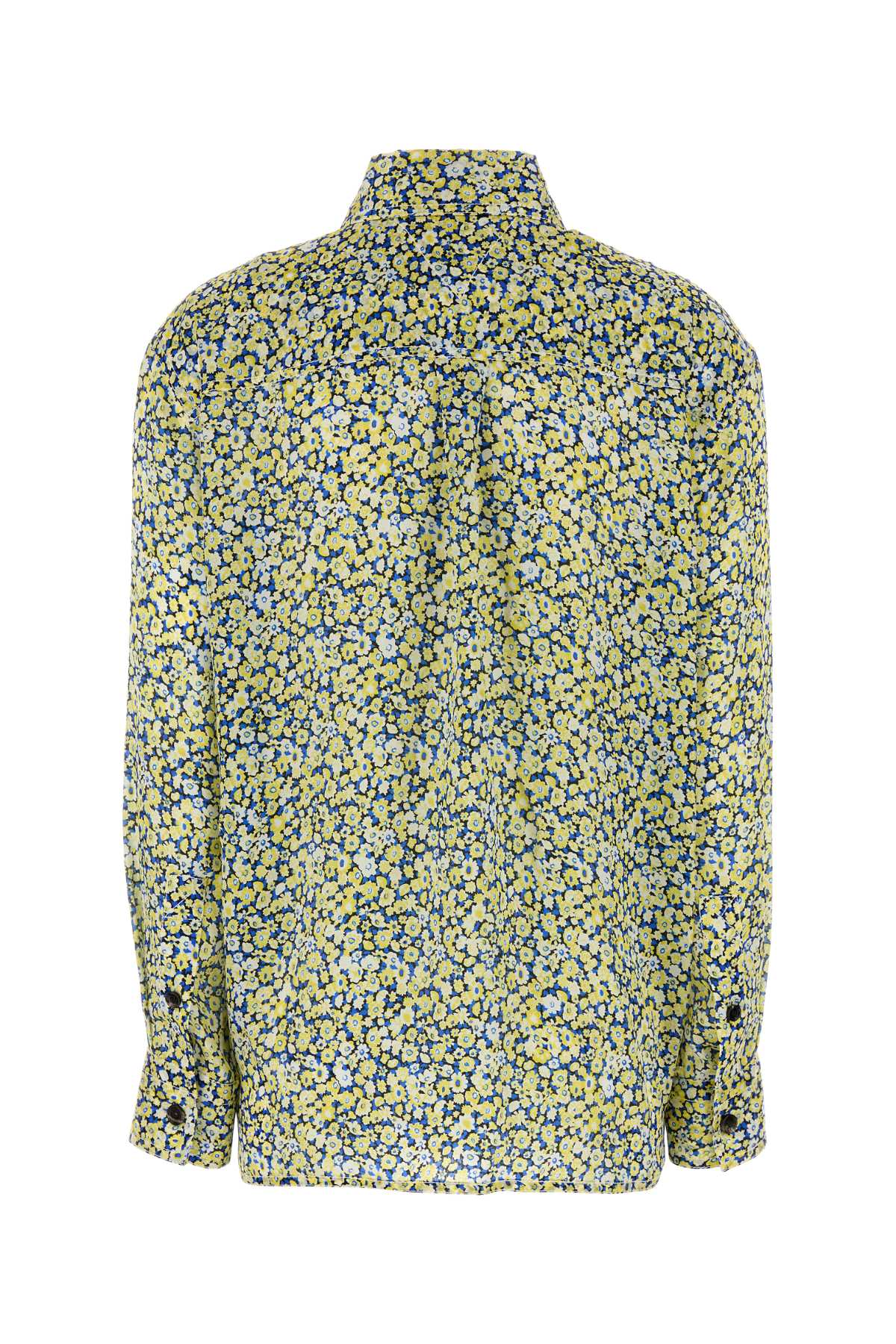 BOTTEGA VENETA Floral Printed Silk Mini Shirt for Women