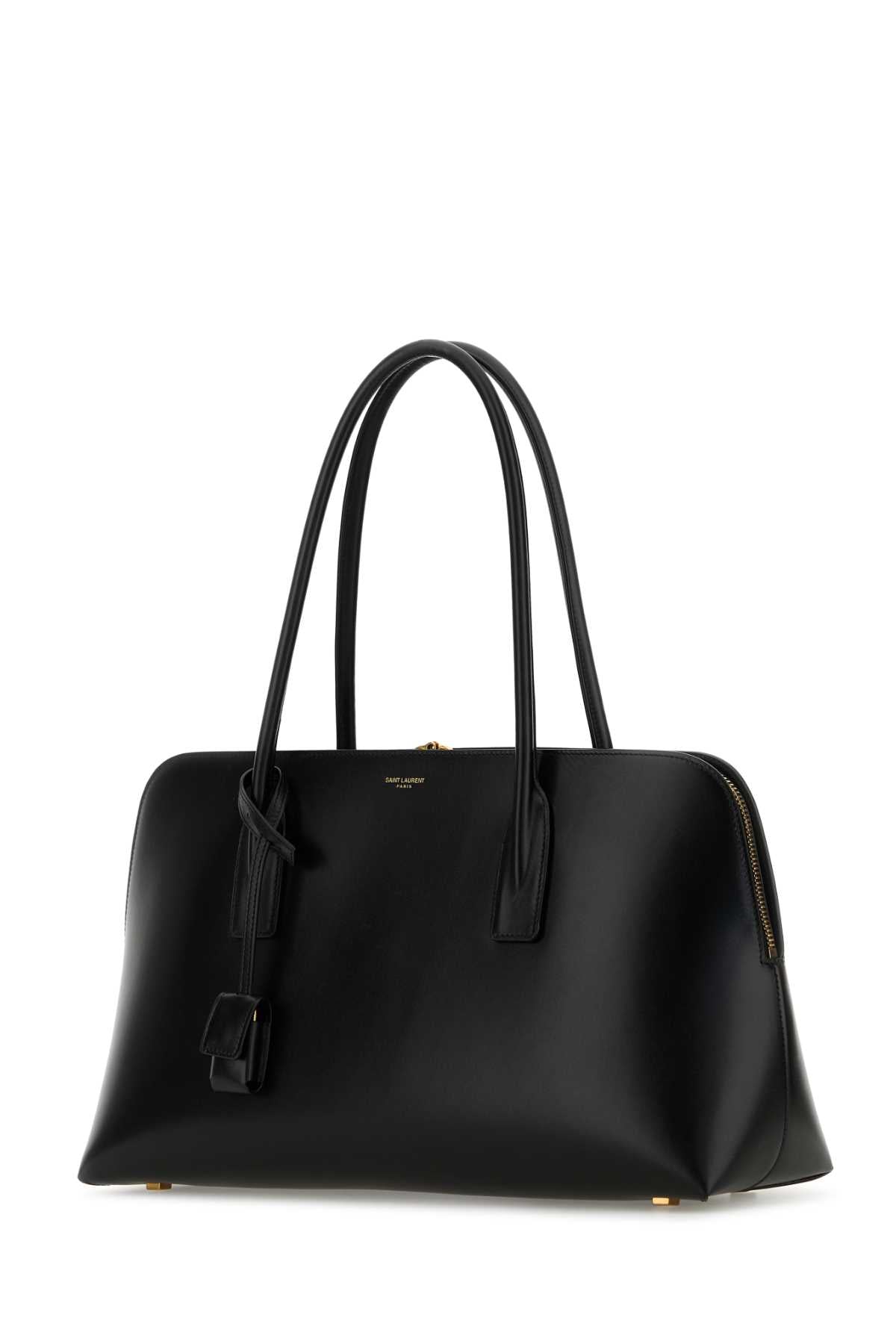 SAINT LAURENT Stylish Leather Shopping Handbag (41 cm x 24 cm x 12 cm)