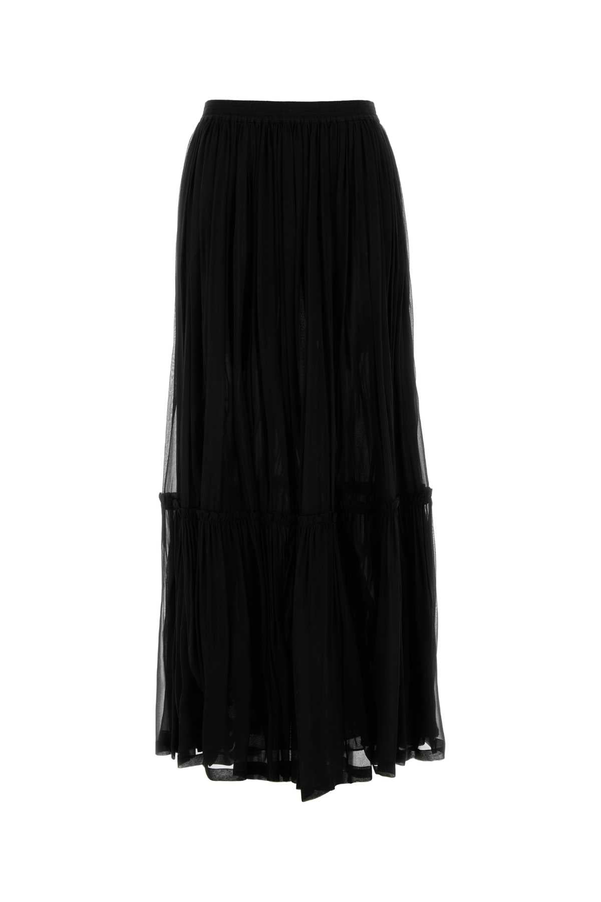 SAINT LAURENT Elegant Silk Mini Skirt for Women
