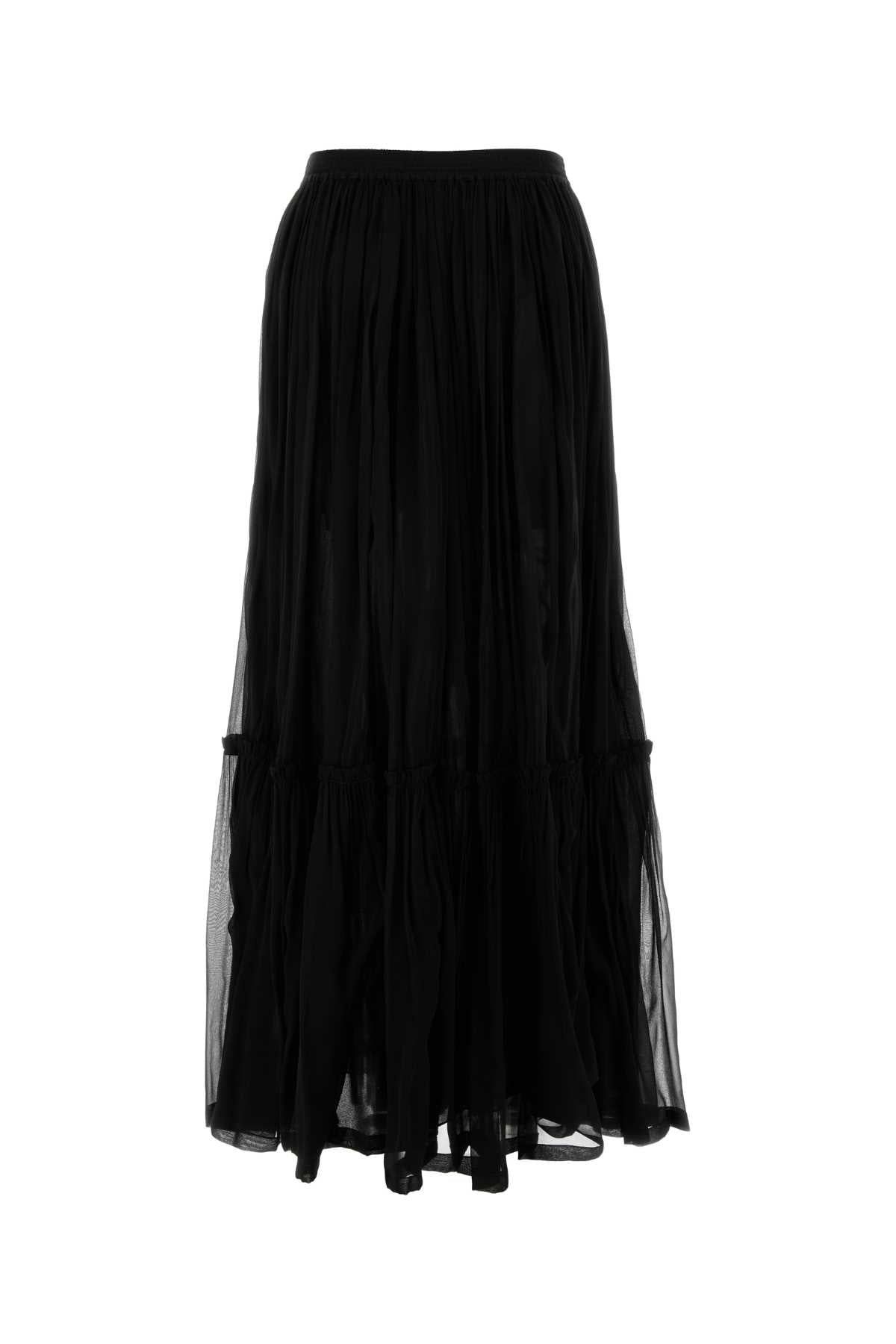 SAINT LAURENT Elegant Silk Mini Skirt for Women