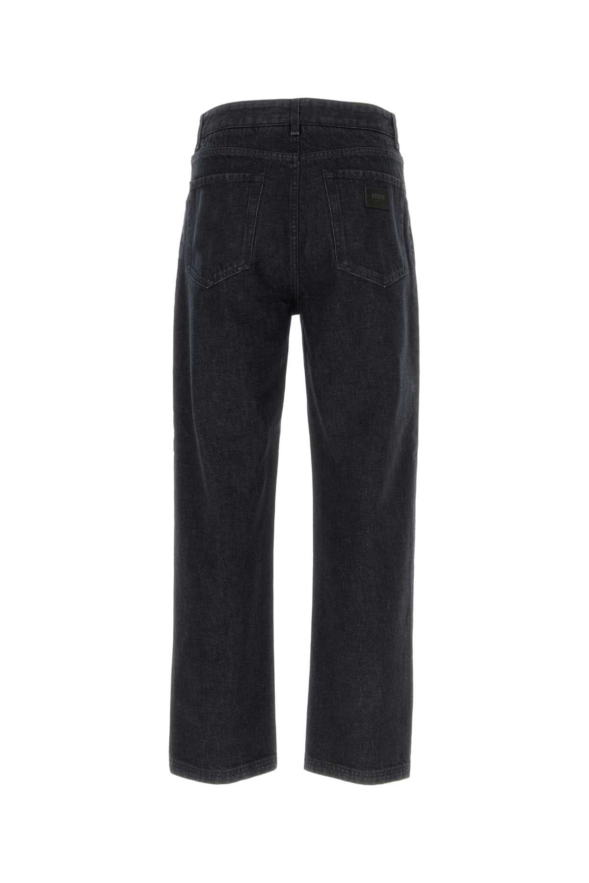 FENDI Stylish Black Denim Jeans for Men - 24W