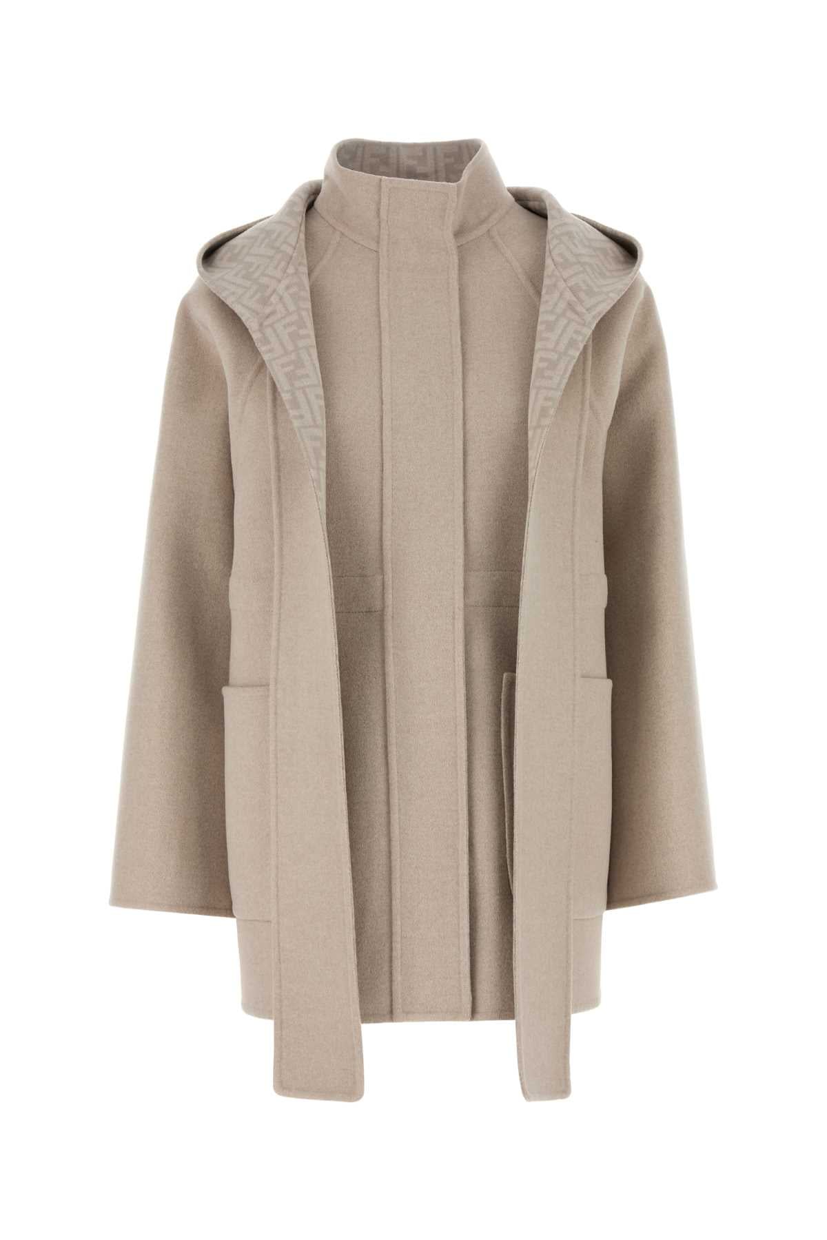 FENDI Wool Blend Parka Jacket for Women